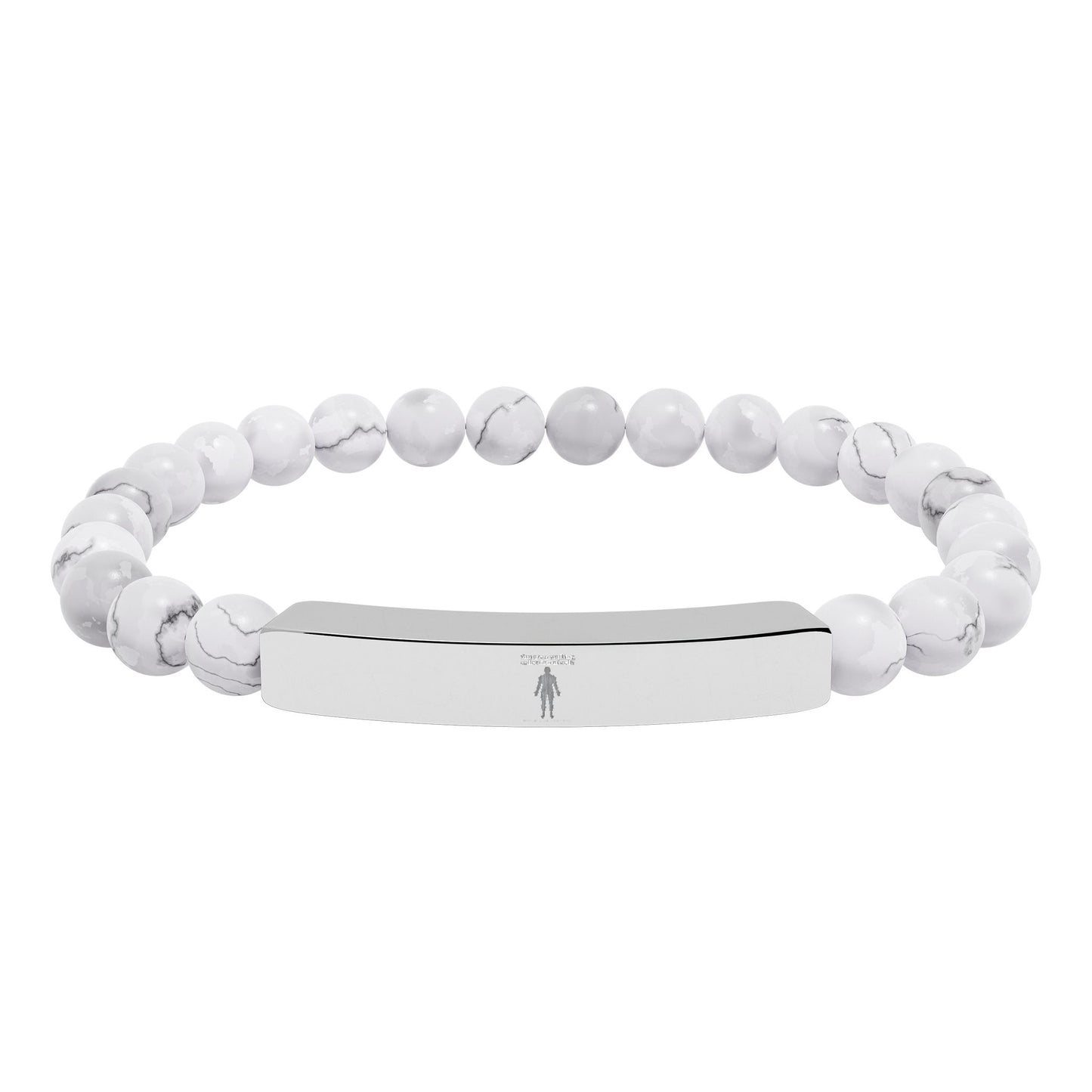 Natural Stone Stretch Bar Bracelet — "You Are a Walking Collection of Cells" (Medical Student Gift)