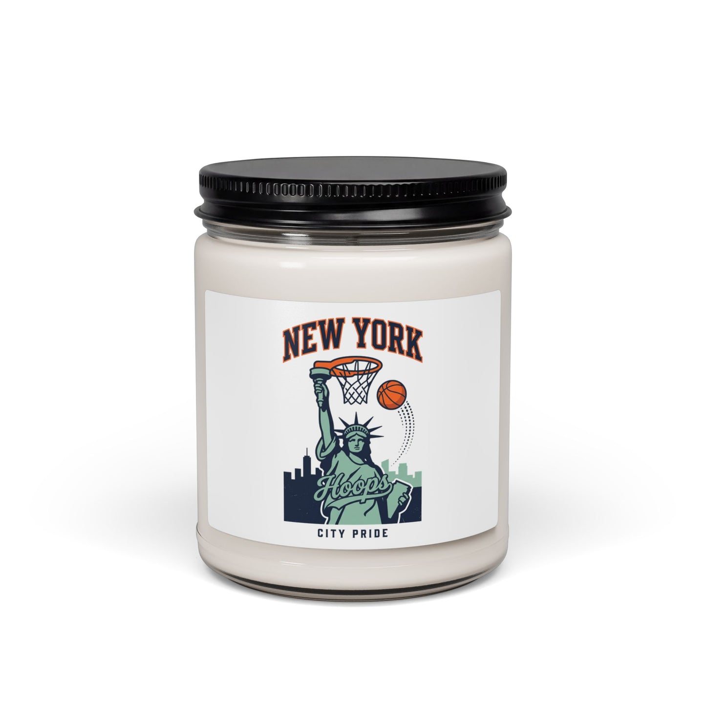 New York City Pride Basketball Candle, Soy Jar