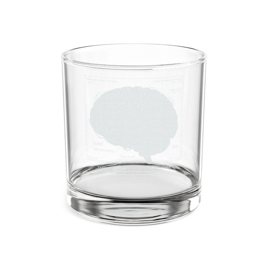 Neon Circuit Brain Whiskey Glass — 10.5oz Engraved Sci‑Fi Whiskey Glass for Science Enthusiasts