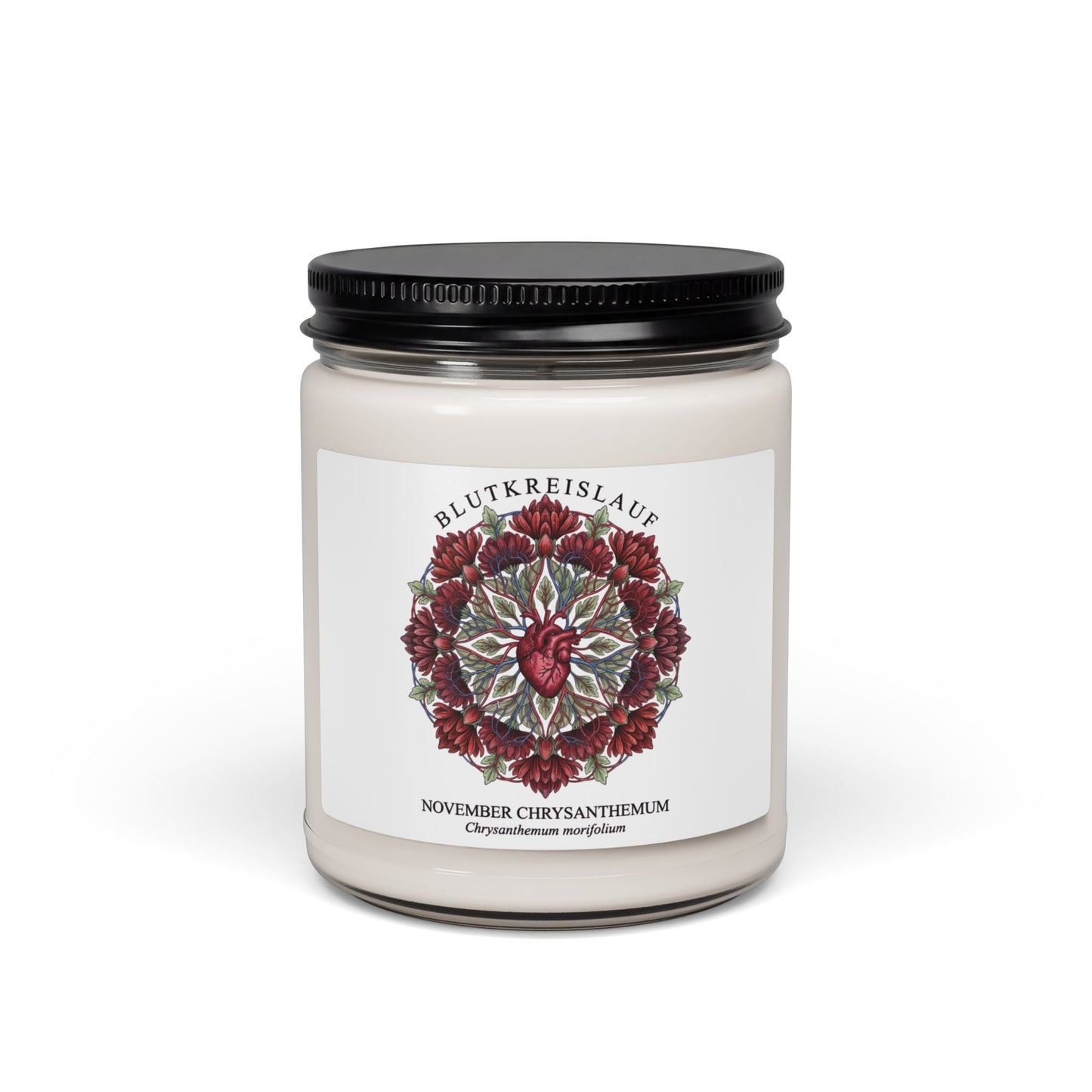 November Chrysanthemum Candle | Birth Flower Soy Candle