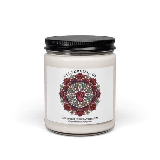 November Chrysanthemum Candle | Birth Flower Soy Candle
