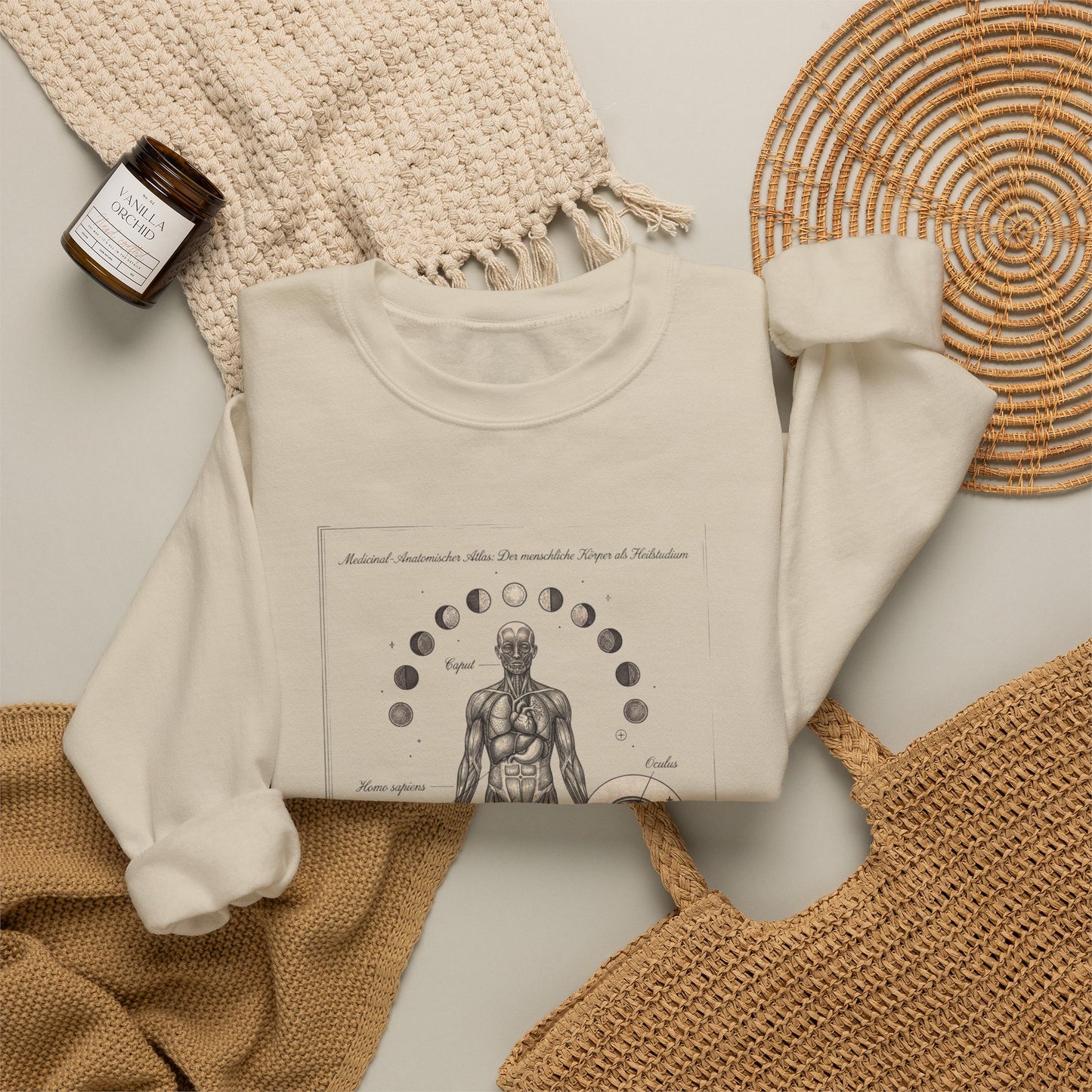 Birth Flower Botanical Crewneck Sweatshirt | Birth Month Floral Illustration