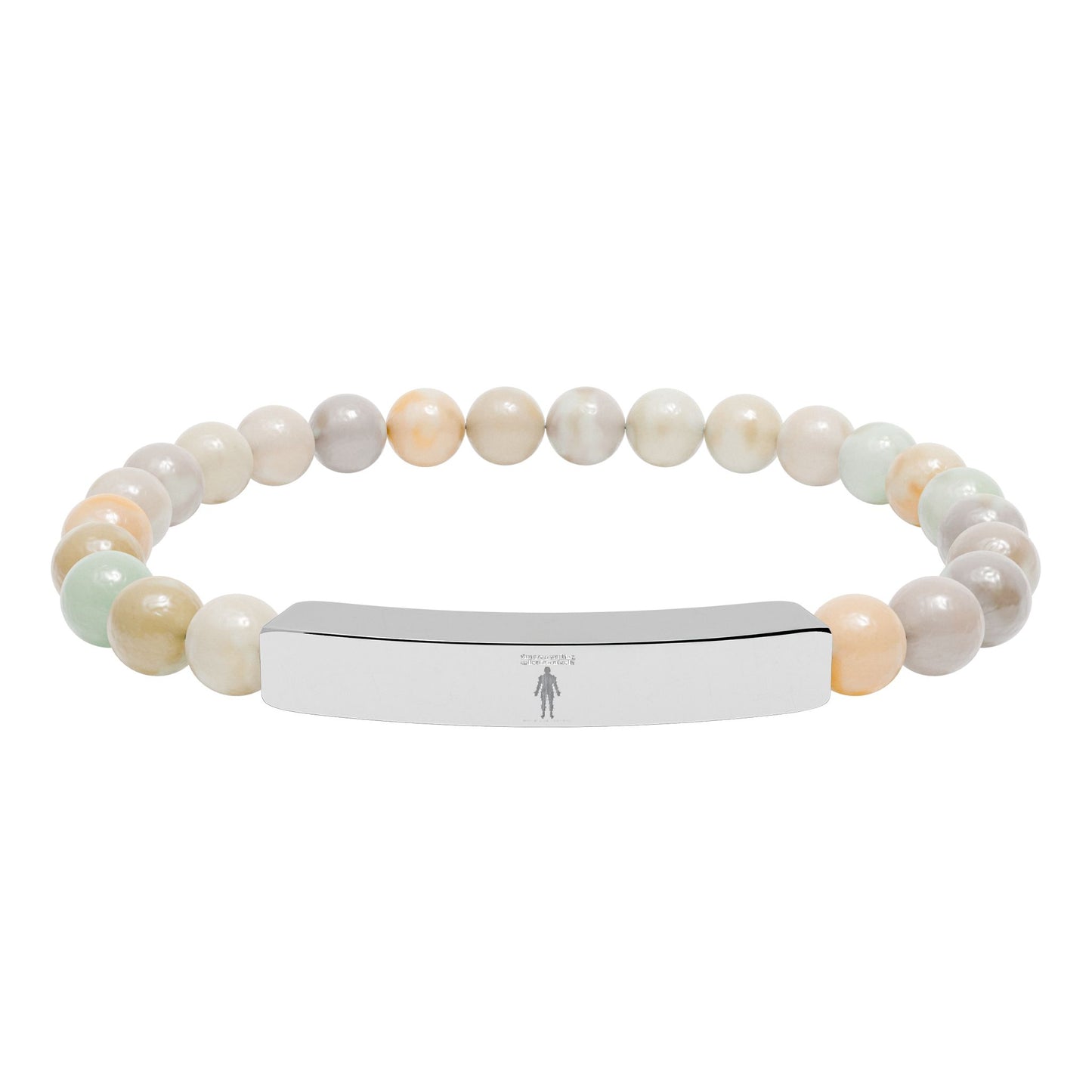 Natural Stone Stretch Bar Bracelet — "You Are a Walking Collection of Cells" (Medical Student Gift)