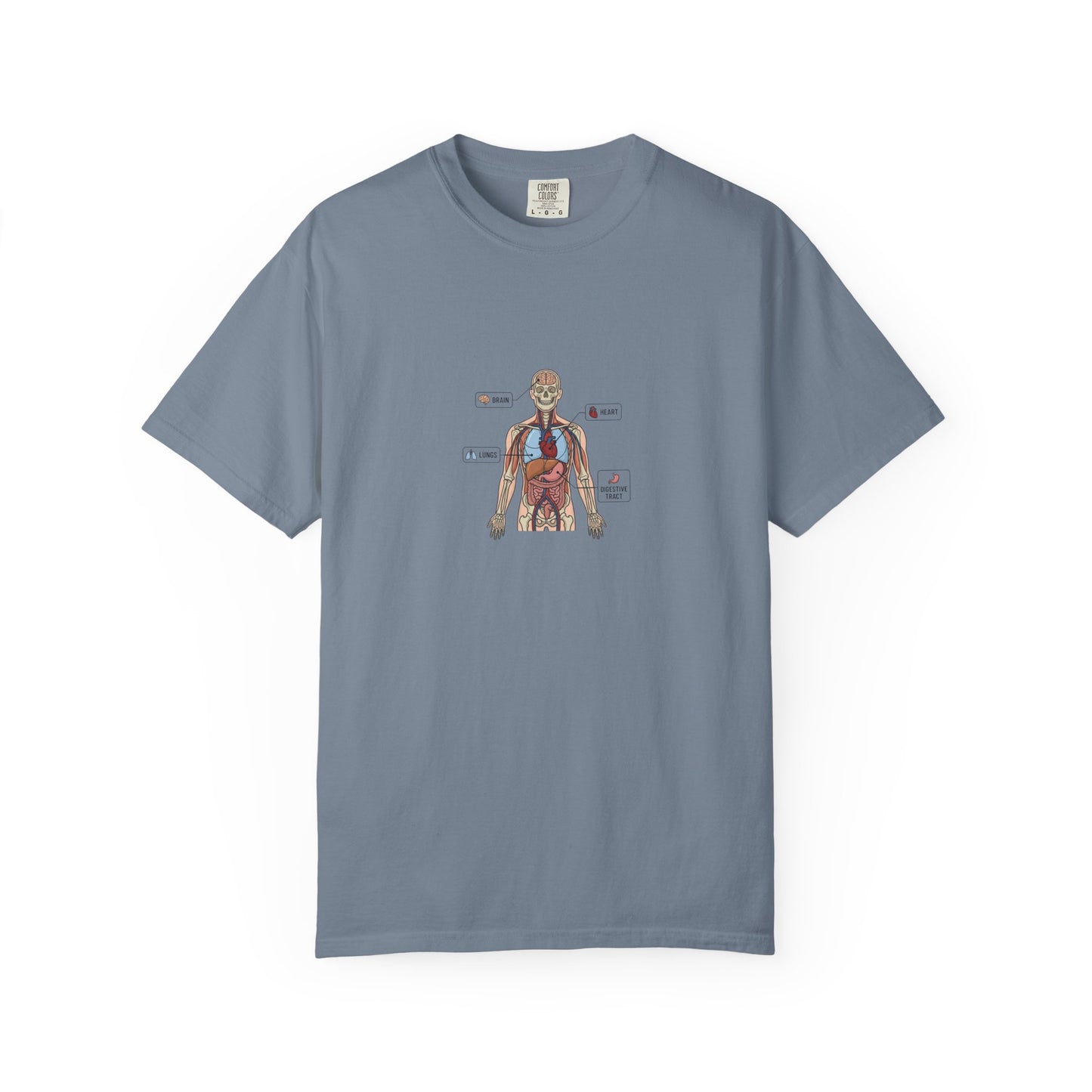 Human Anatomy Diagram T-Shirt — Medical Student Anatomy Tee