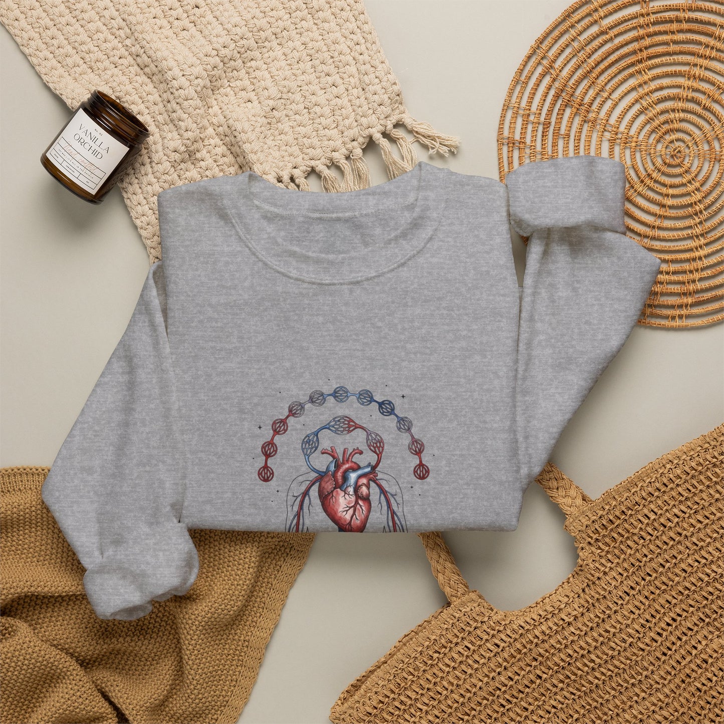 Birth Flower Anatomy Sweatshirt | Botanical Birth Month Illustration
