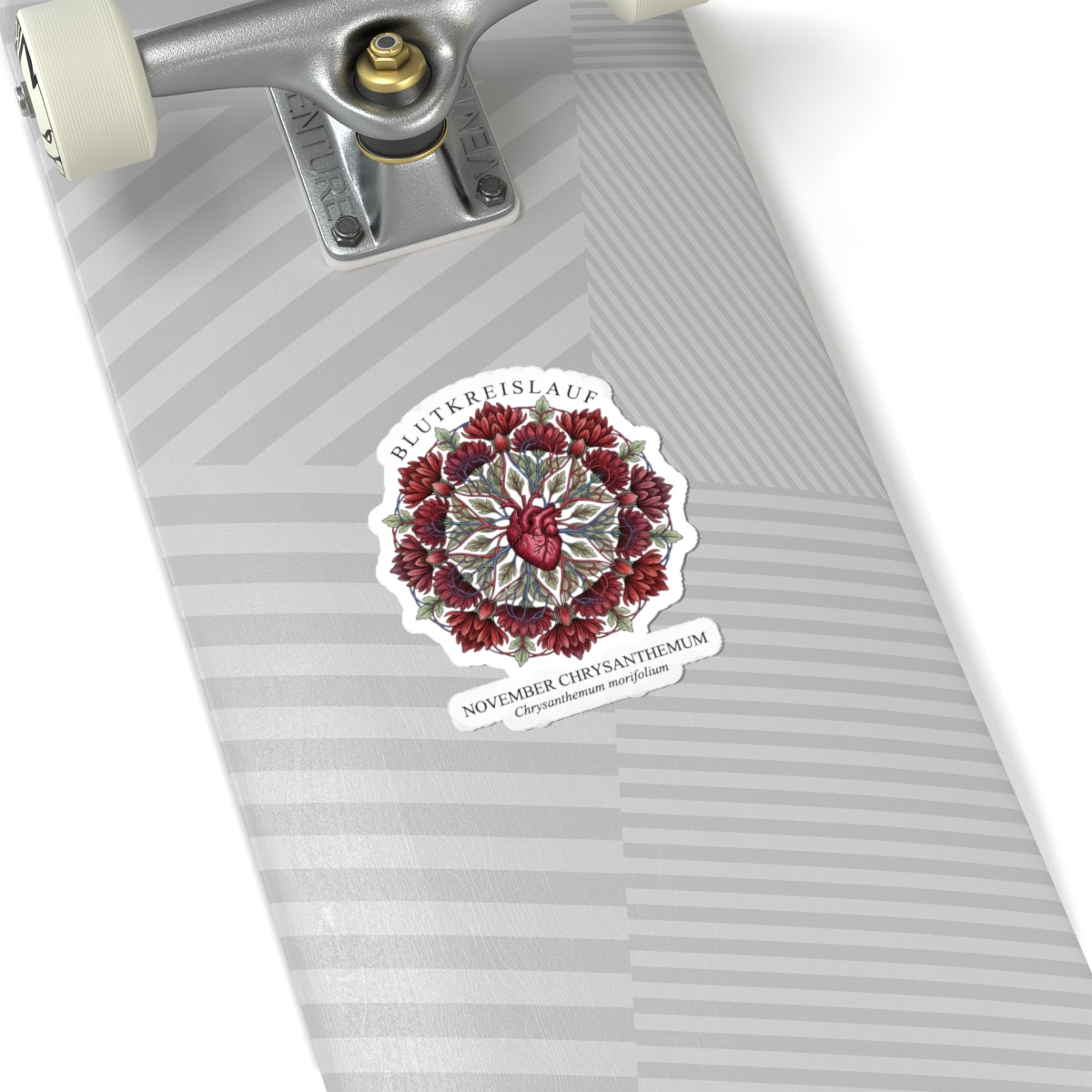 November Chrysanthemum Sticker | Birth Flower, Botanical Illustration