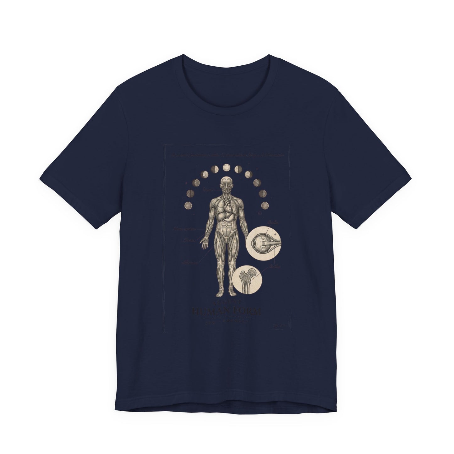 Anatomical Zodiac Chart Tee | Vintage Human Form, Birth Month Botanicals