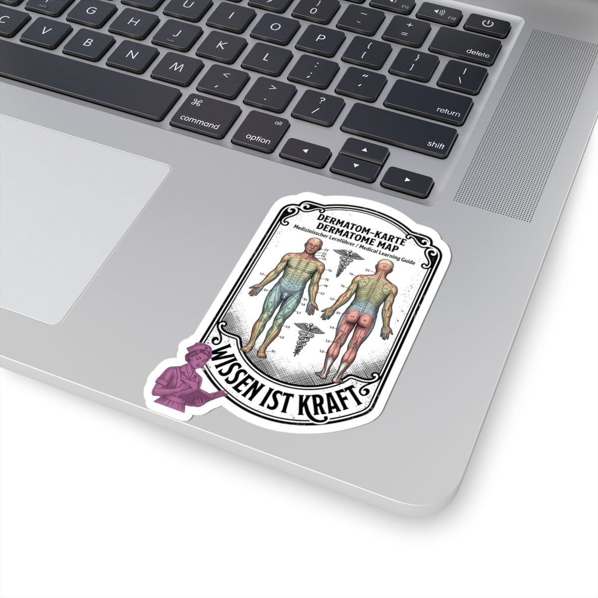 Dermatome Map Sticker | People Over Profit, Values-Led Statement