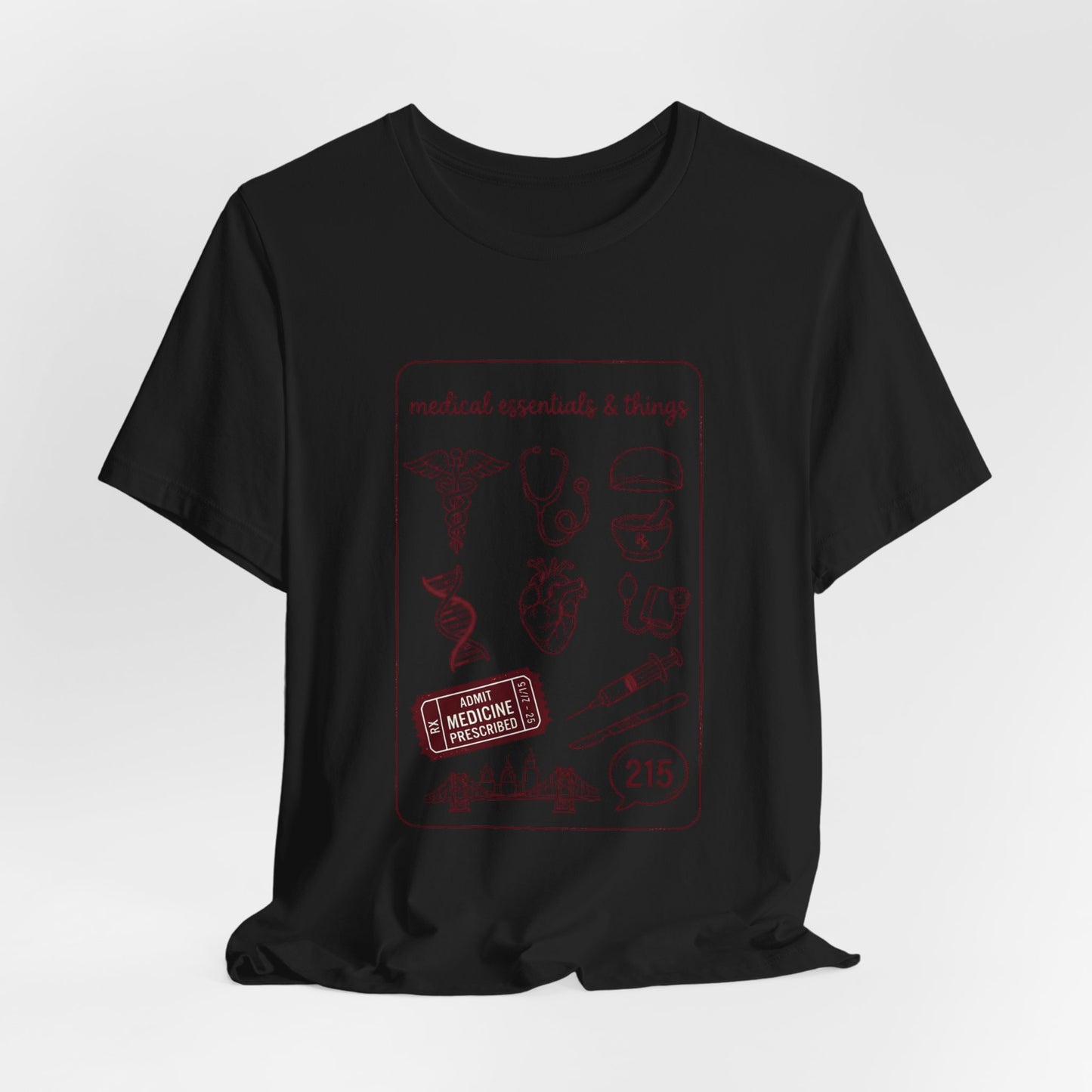 Philadelphia Medical Icons Tee | Philly Baseball Pride, City Loyalty