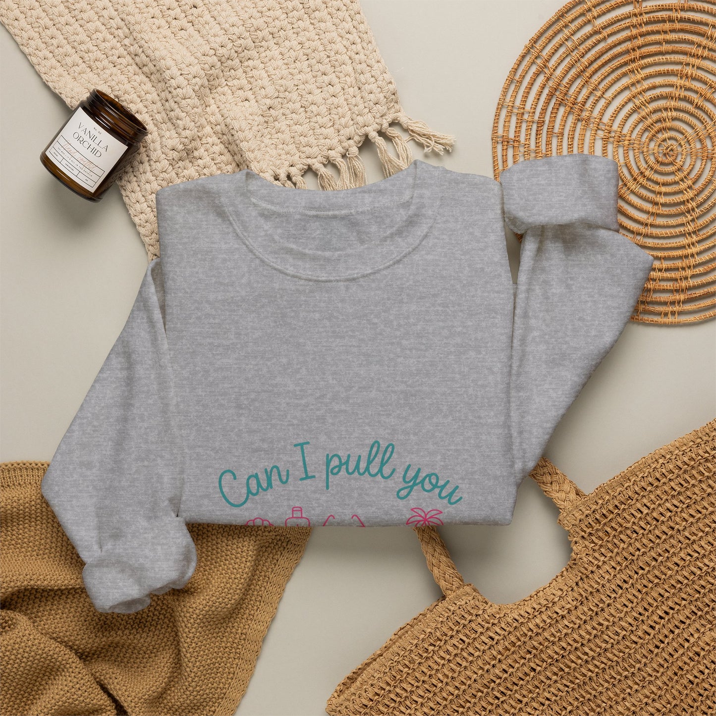 Can I Pull You For a Chat? Crewneck Sweatshirt | Reality Dating-Show Quote, Flirty Meme Style