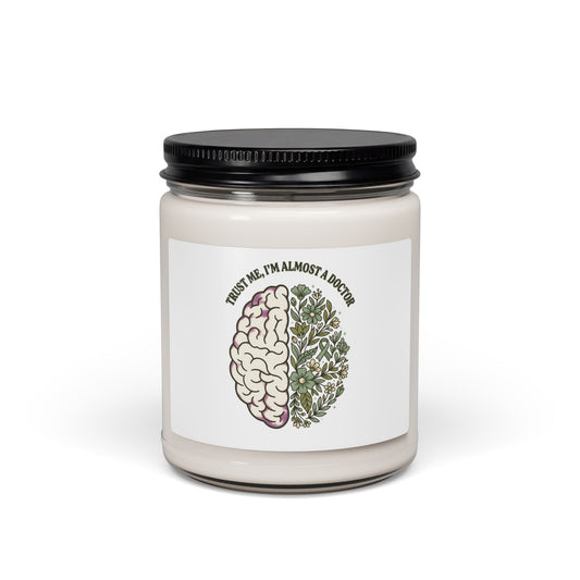 Mental Health Brain Floral Candle | Soy Candle, Green Awareness