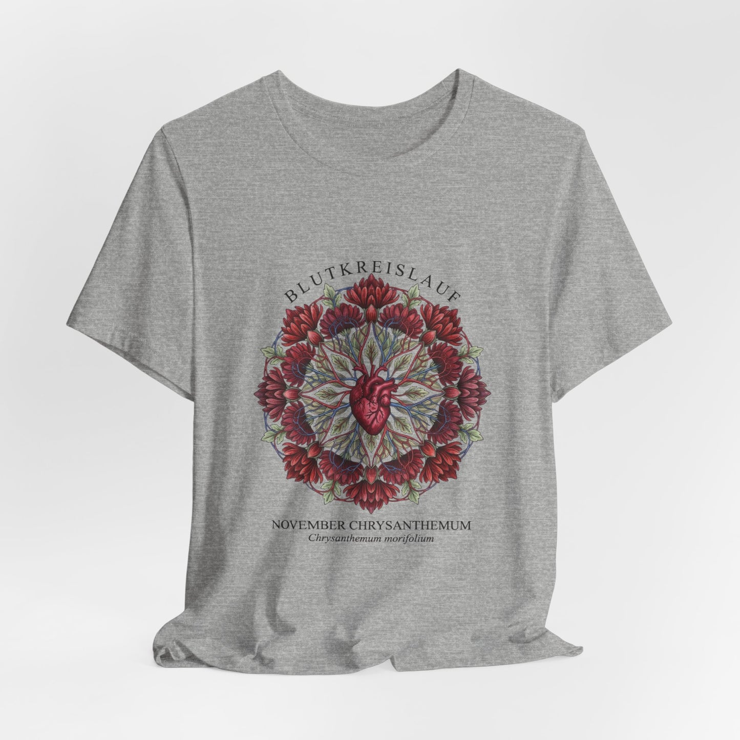 November Chrysanthemum Tee | Birth Flower, Botanical Mandala