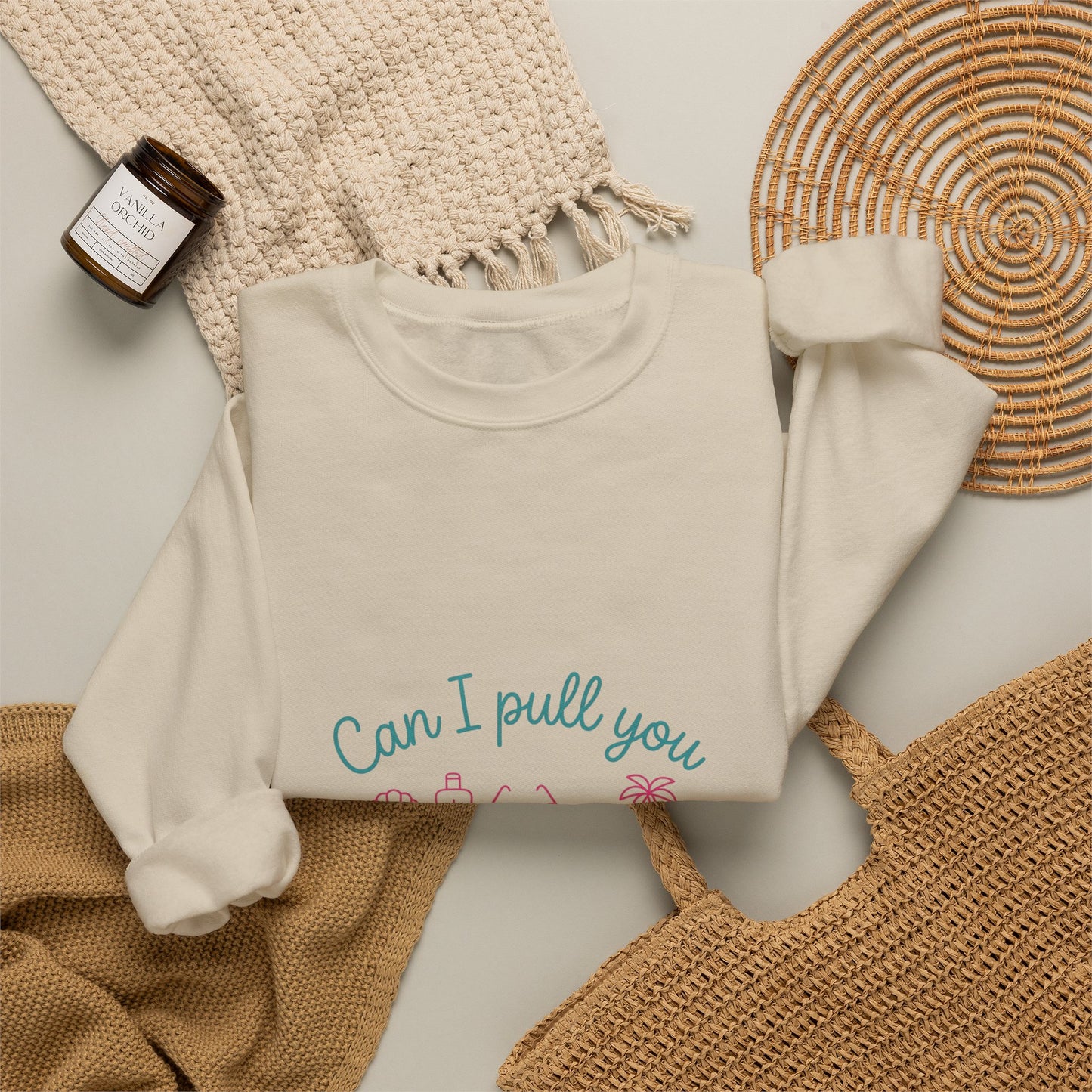 Can I Pull You For a Chat? Crewneck Sweatshirt | Reality Dating-Show Quote, Flirty Meme Style