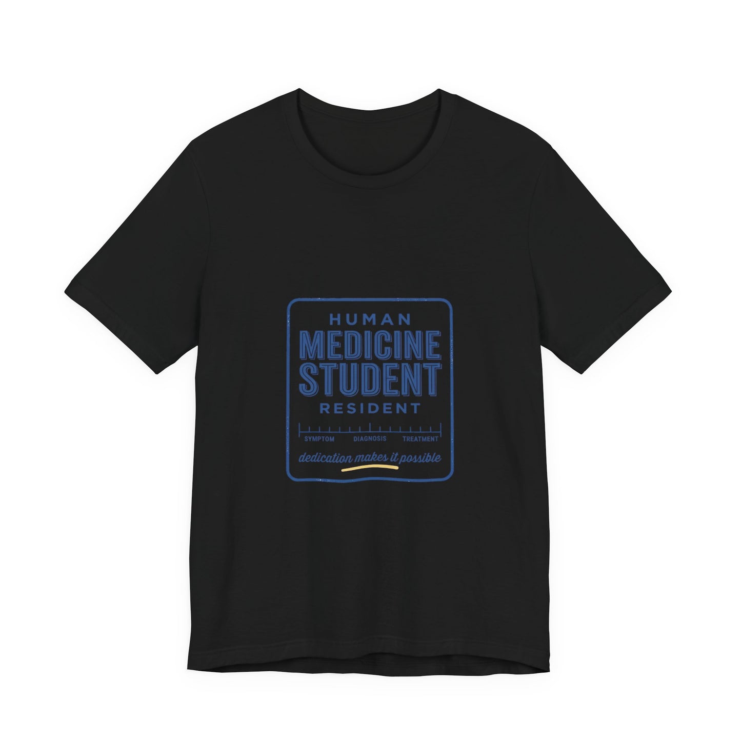 Medicine Student Badge T-Shirt | Vintage Typography, Retro Diner Style
