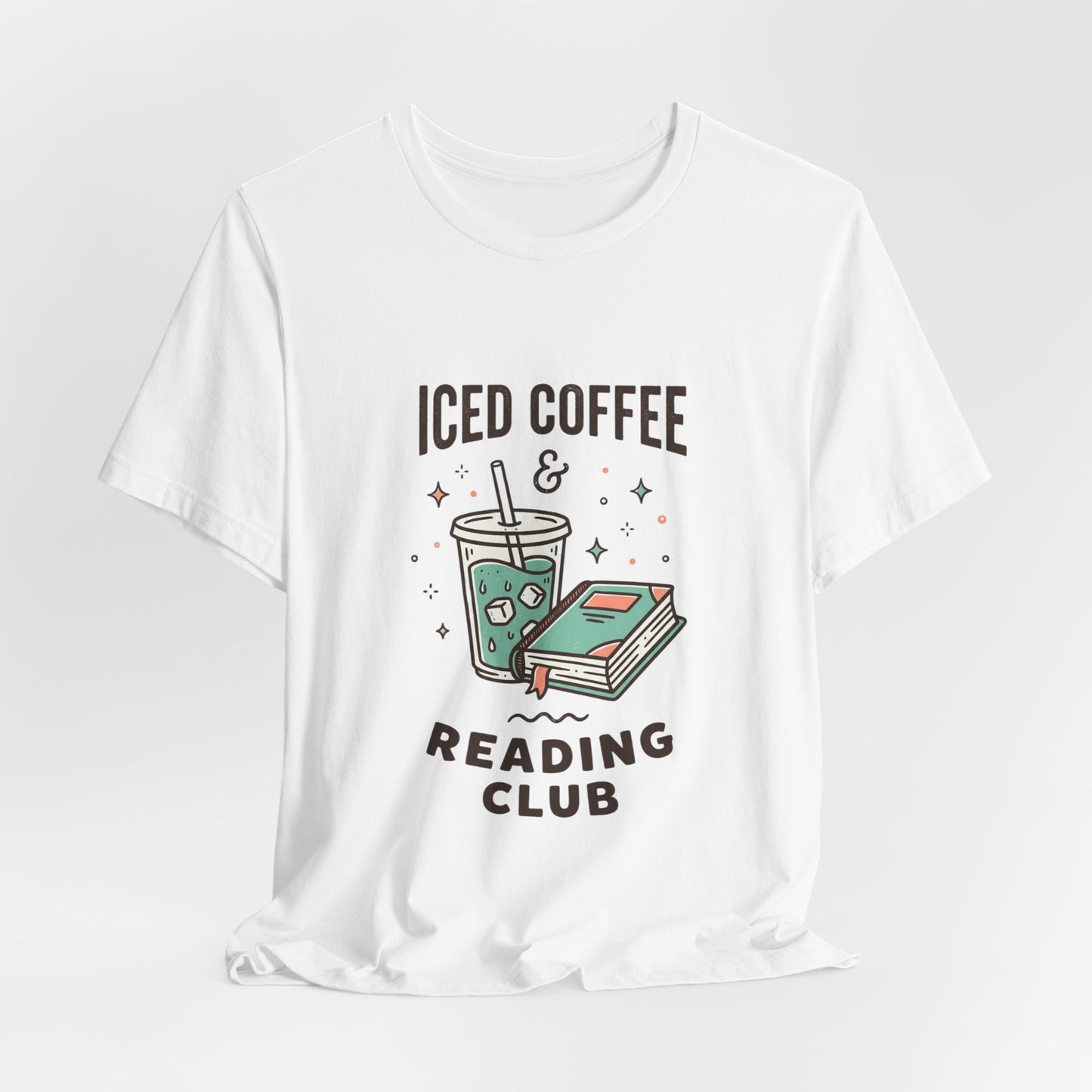 Iced Coffee & Reading Club Tee | Book Girl Summer, BookTok Aesthetic