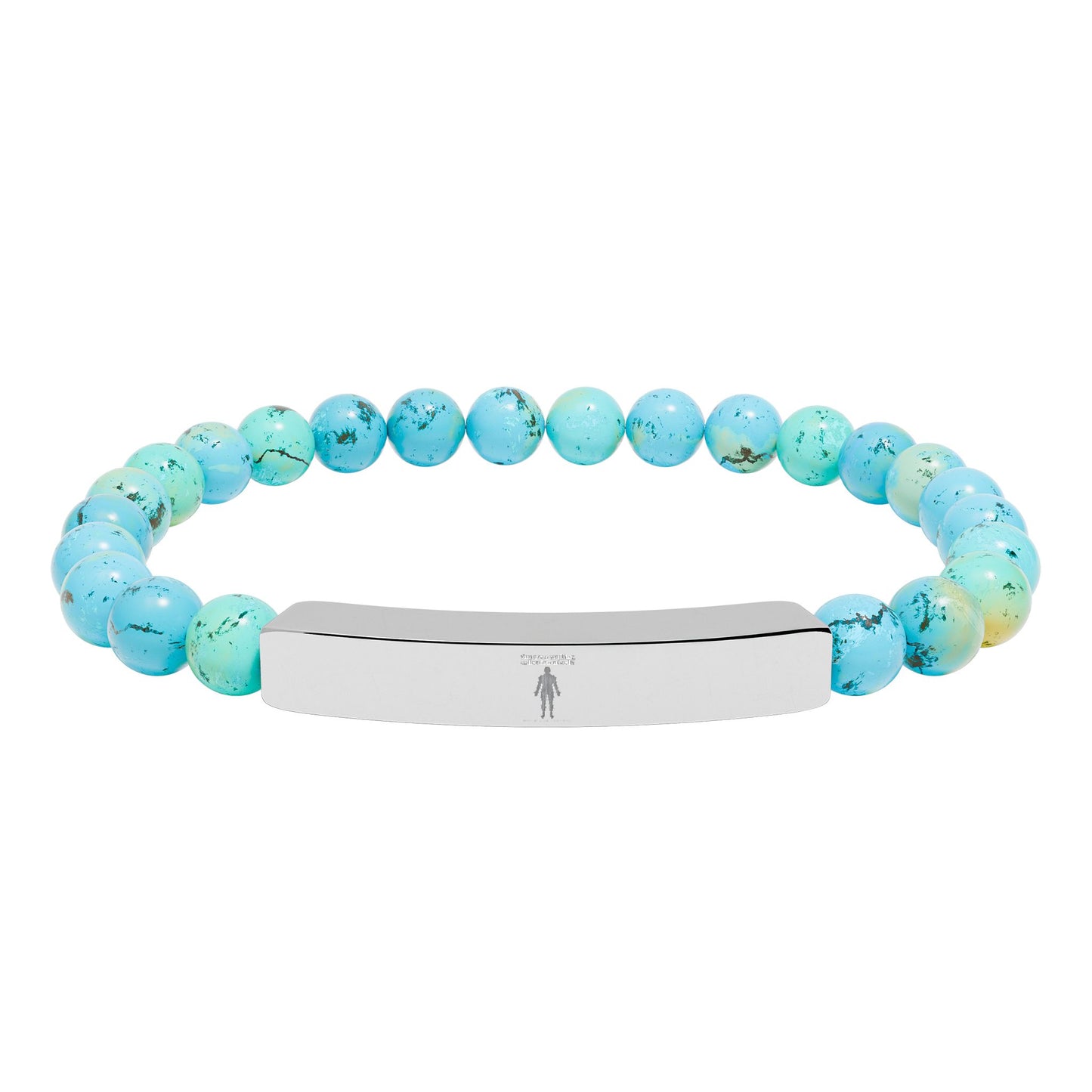 Natural Stone Stretch Bar Bracelet — "You Are a Walking Collection of Cells" (Medical Student Gift)