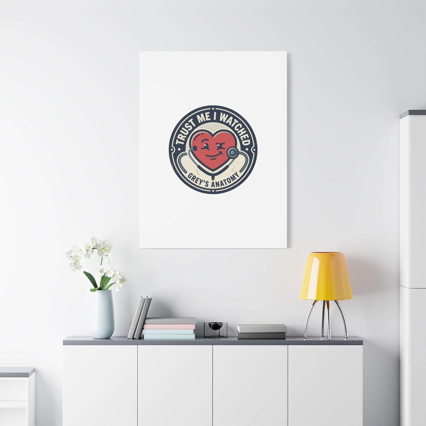 'Trust Me I Watched Grey’s Anatomy' Matte Canvas Wall Art