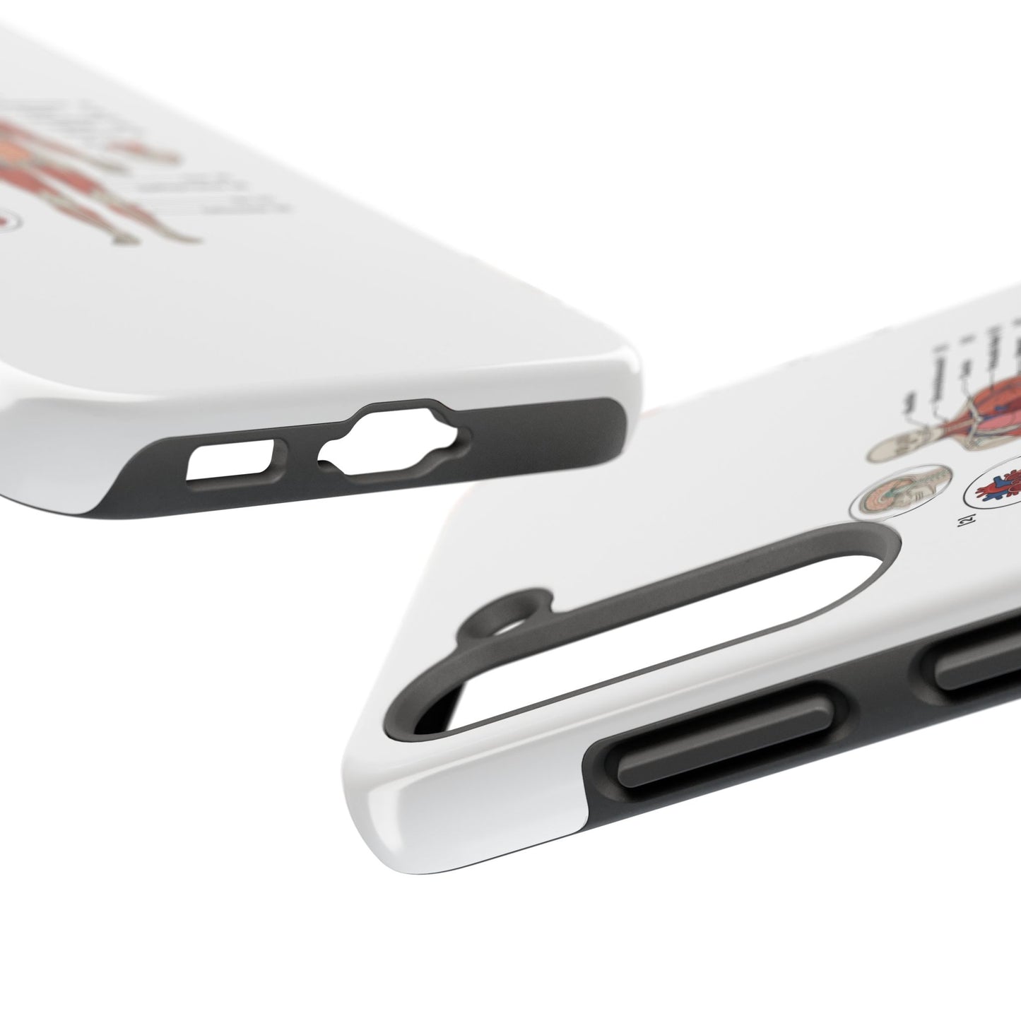 Anatomy Study Phone Case — Human Anatomy Diagram for Medical Students