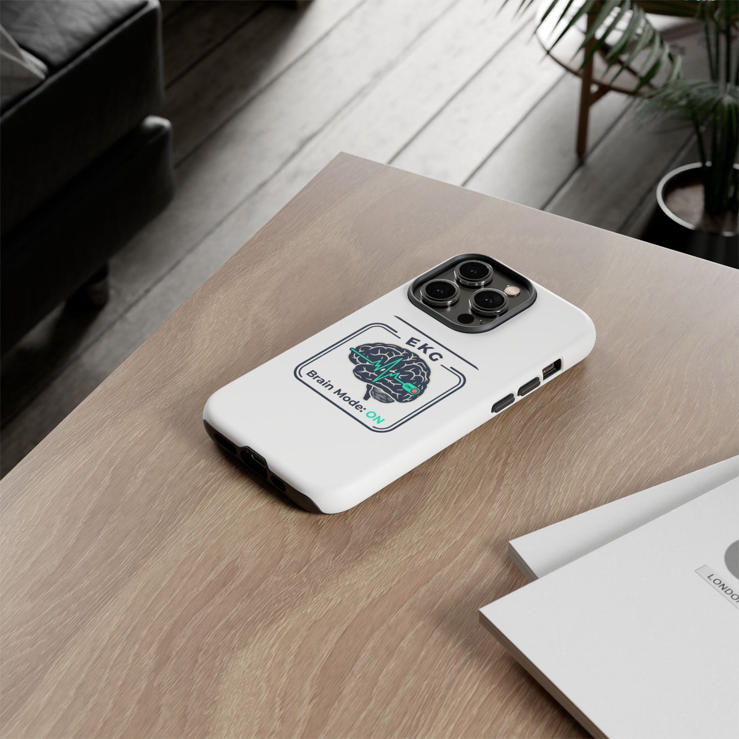 Tough Cases — 'EKG Brain Mode: ON' Phone Case