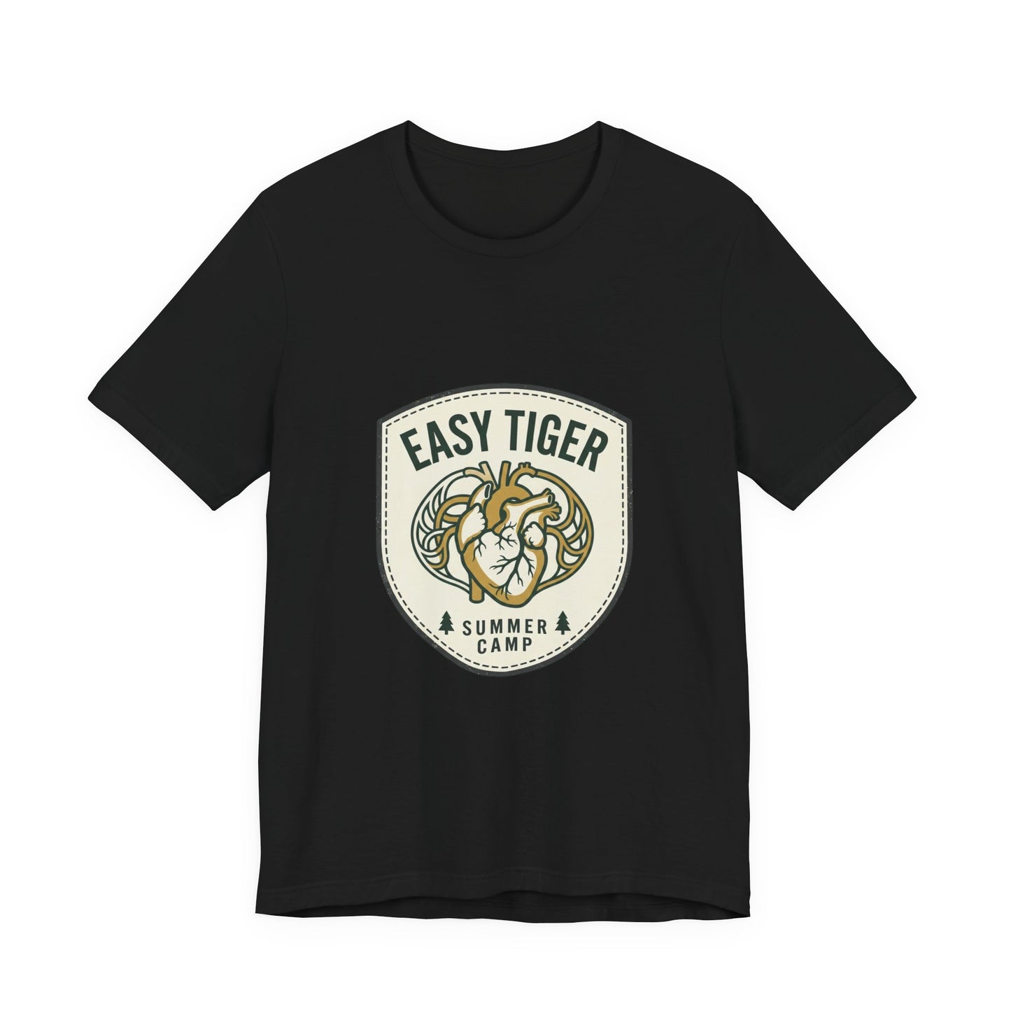Easy Tiger Retro Tiger Crest Tee | Vintage Summer Camp, Tropical Badge