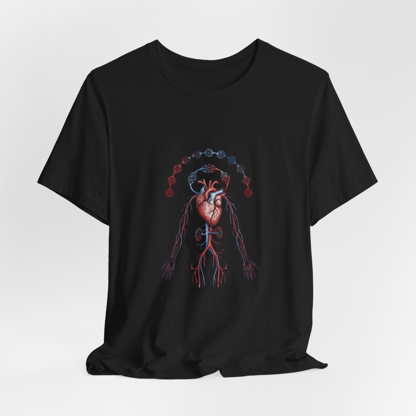 Anatomical Heart with Birth Flowers Tee | Botanical Birth Month Illustration
