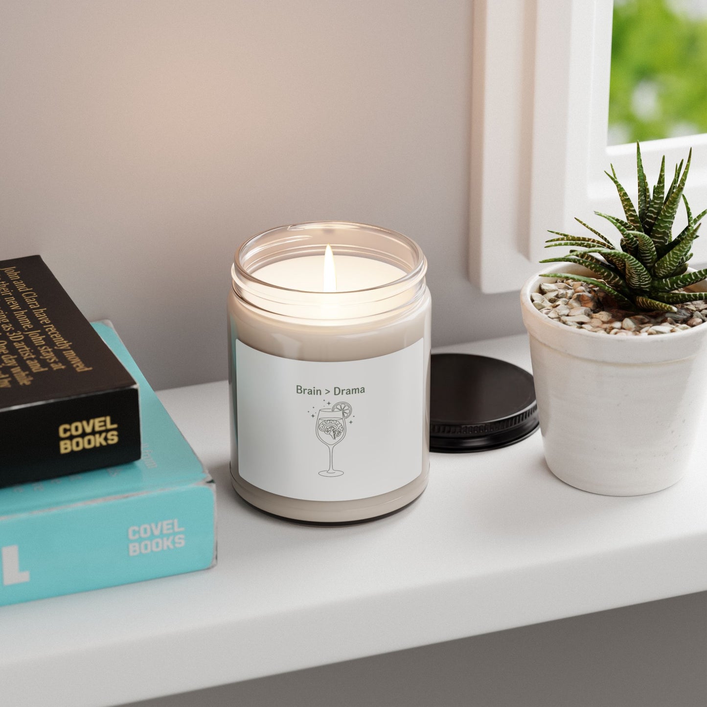 Brain > Drama Soy Candle | Bride Era, Engaged Slogan, Feminine Script