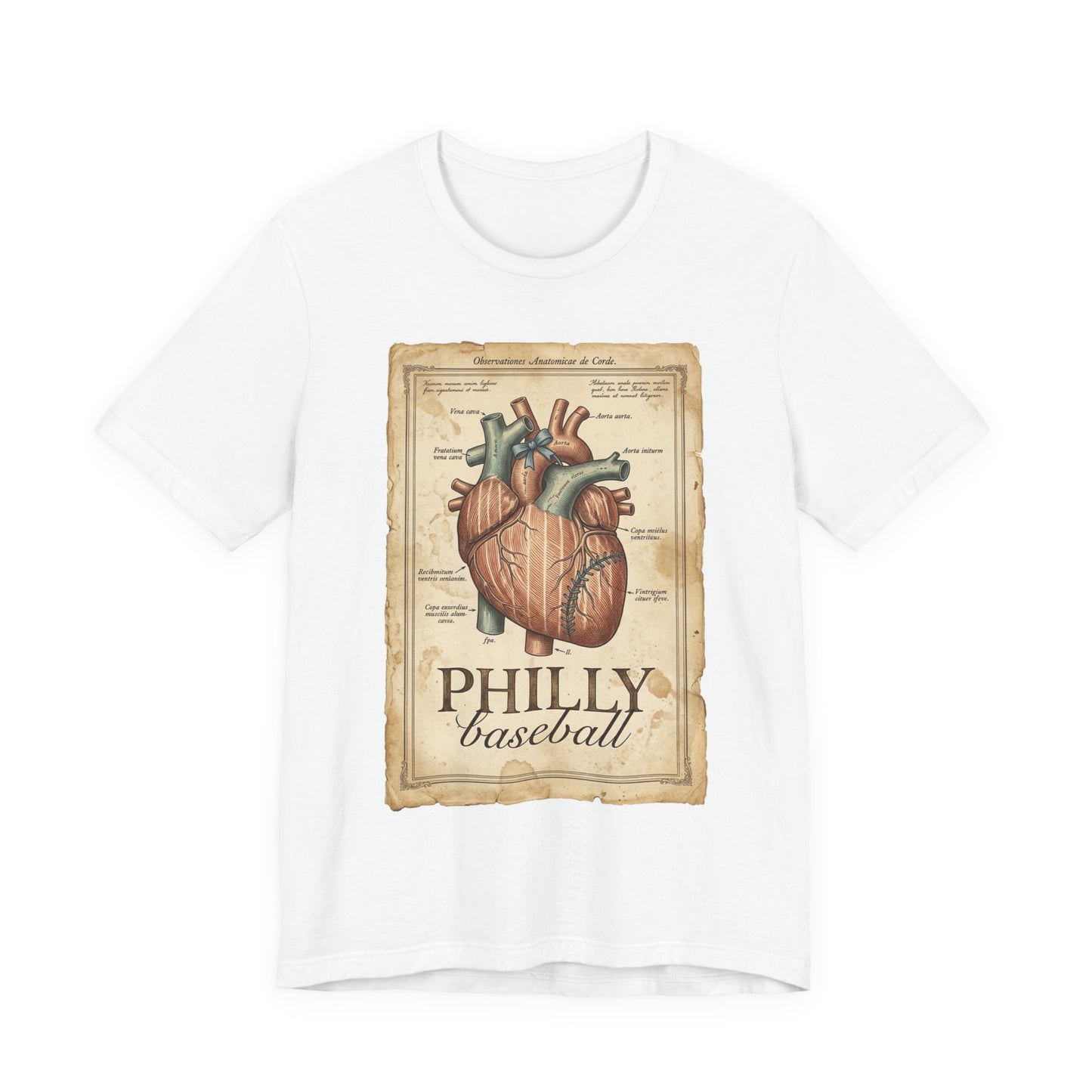 Philly Baseball Heart Tee | Philadelphia Pride, Regional Fan Shirt