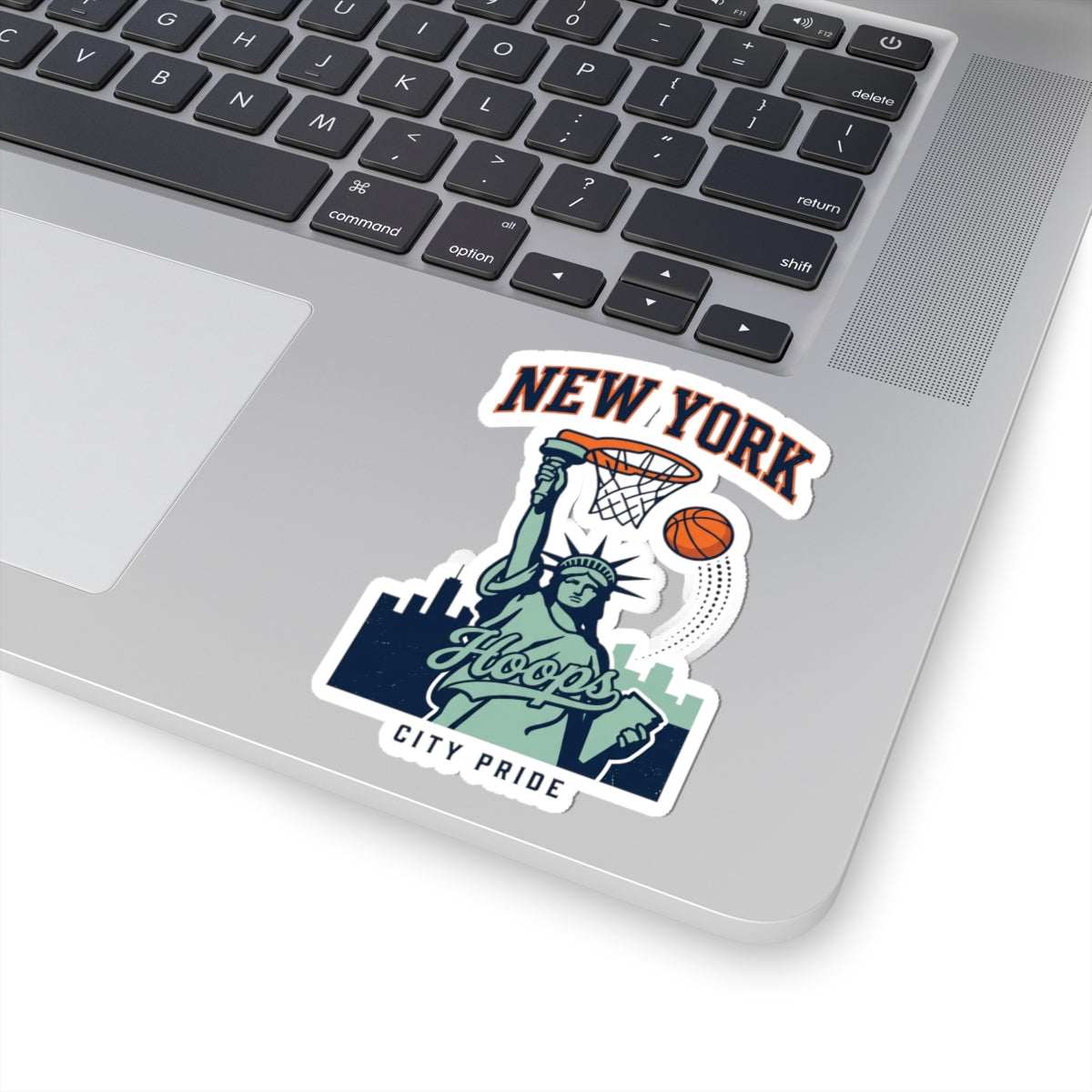 New York Hoops City Pride Sticker | Basketball Skyline Kiss-Cut