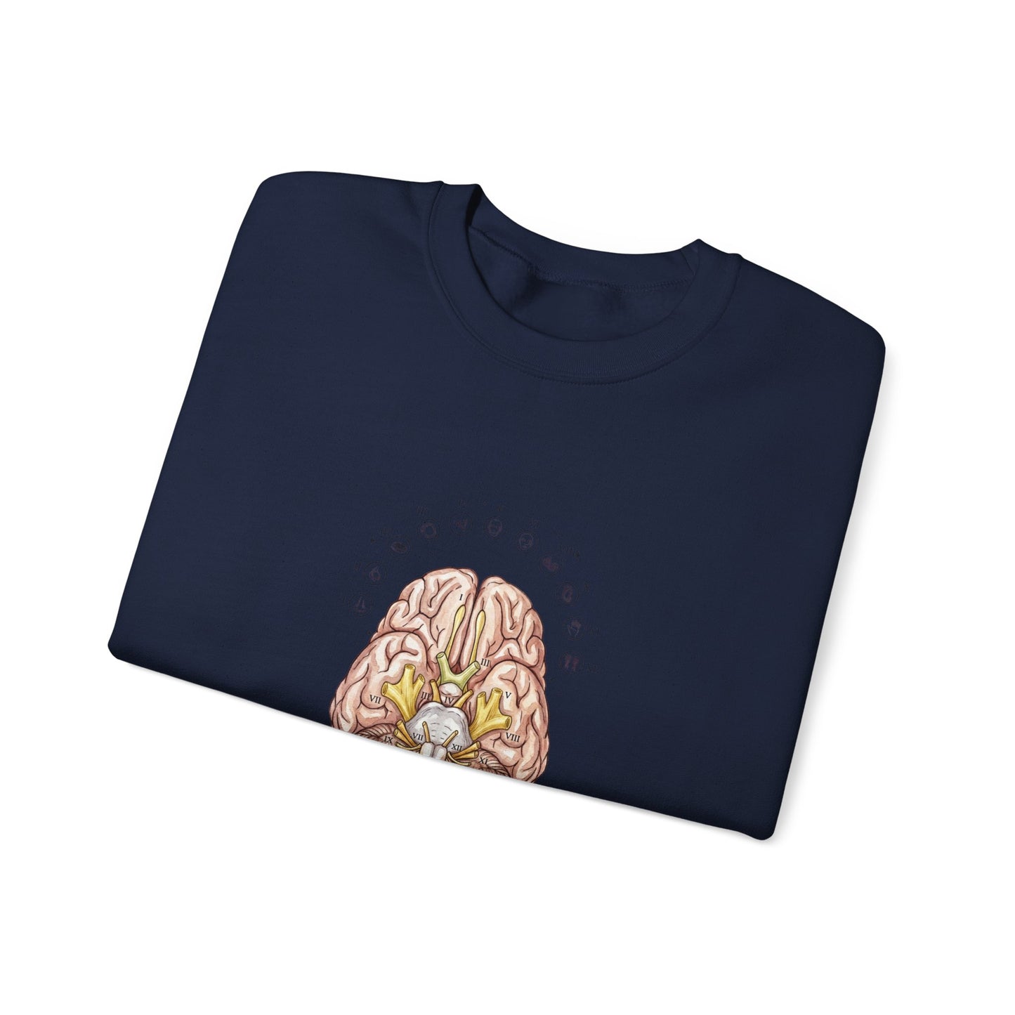 Anatomical Brain Botanical Sweatshirt | Birth Flower, Botanical Anatomy