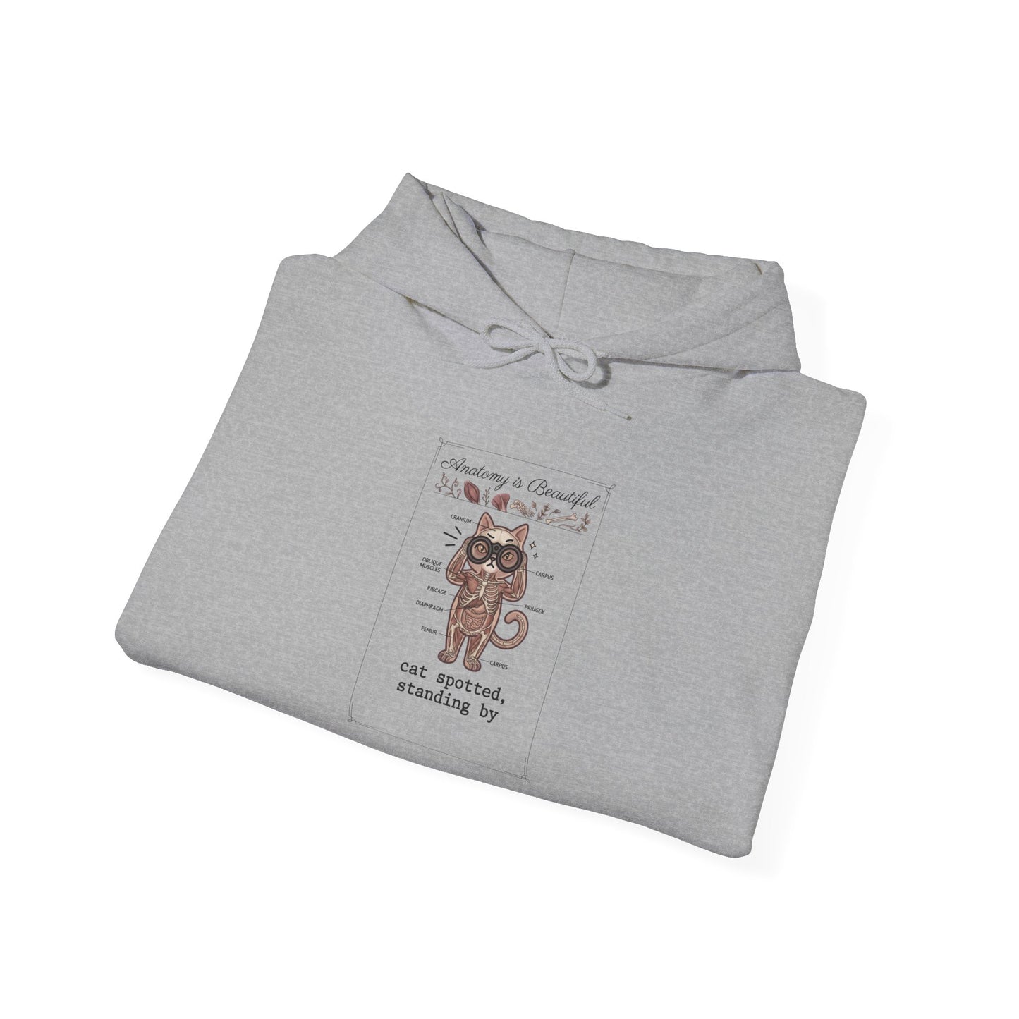 Whimsical Cat Mugshot Hoodie | Cat-Centric Novelty, Doodle Illustration