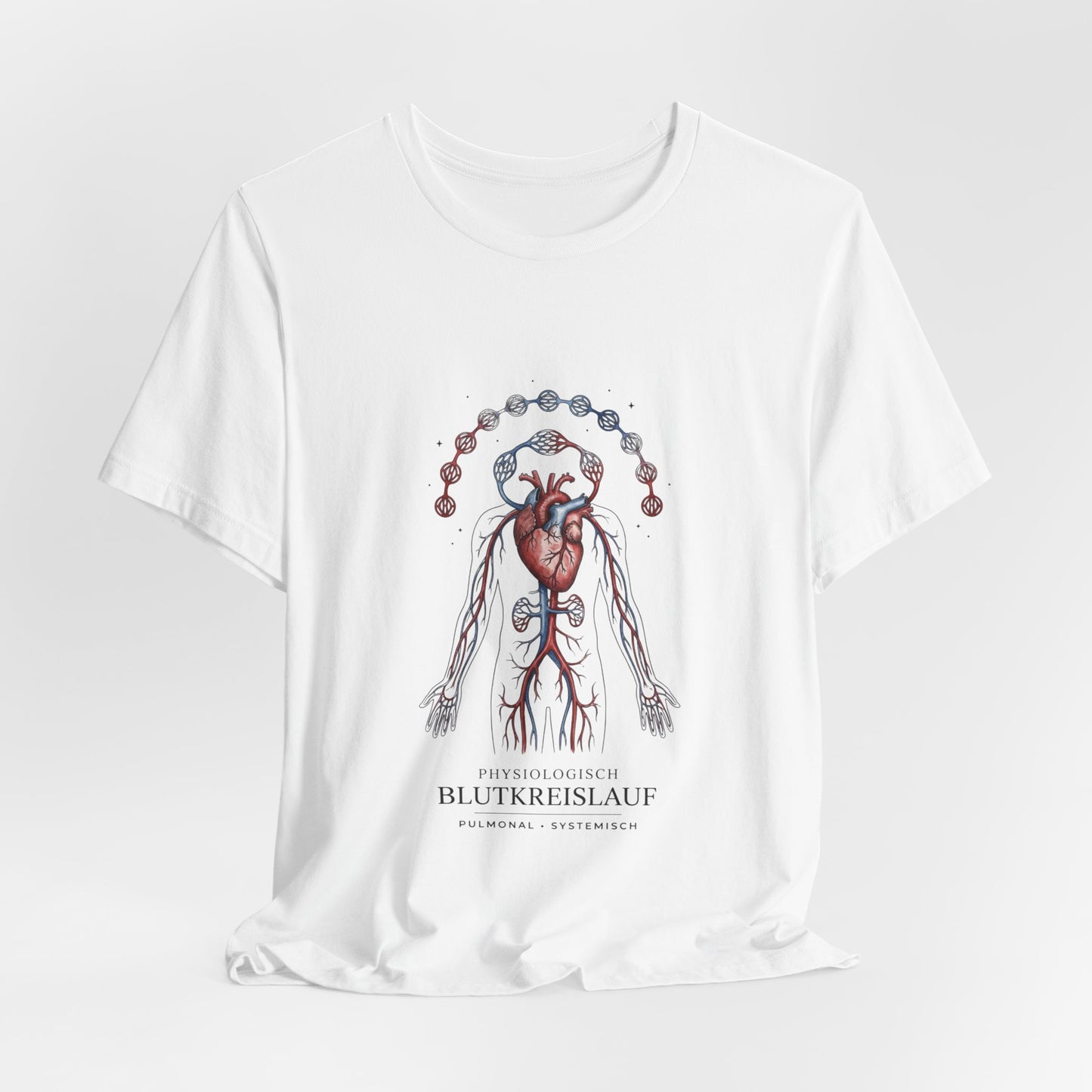 Anatomical Heart with Birth Flowers Tee | Botanical Birth Month Illustration