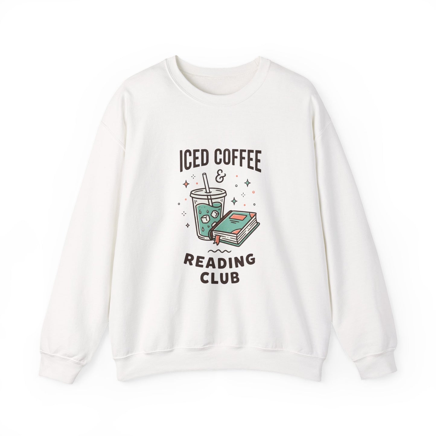 Iced Coffee & Reading Club Sweatshirt | Book Girl Summer, Literary Aesthetic