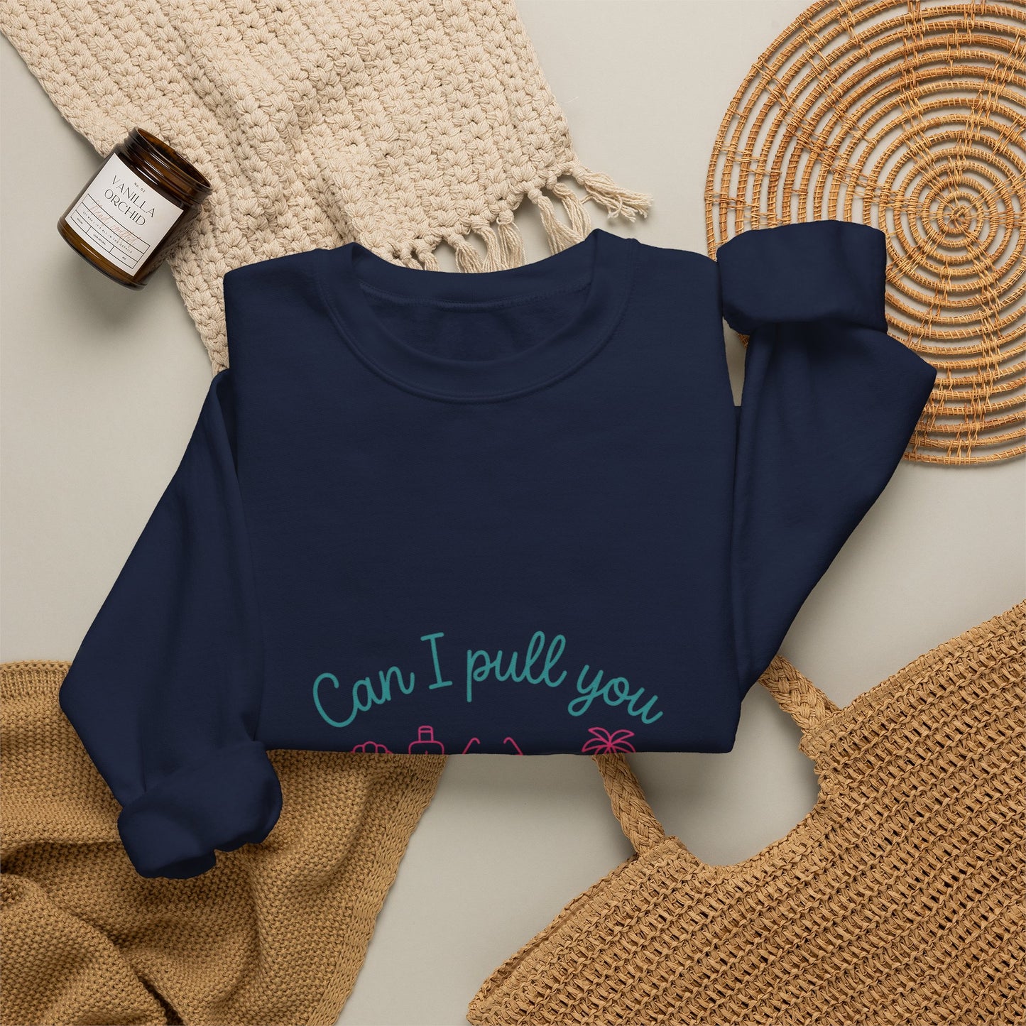 Can I Pull You For a Chat? Crewneck Sweatshirt | Reality Dating-Show Quote, Flirty Meme Style