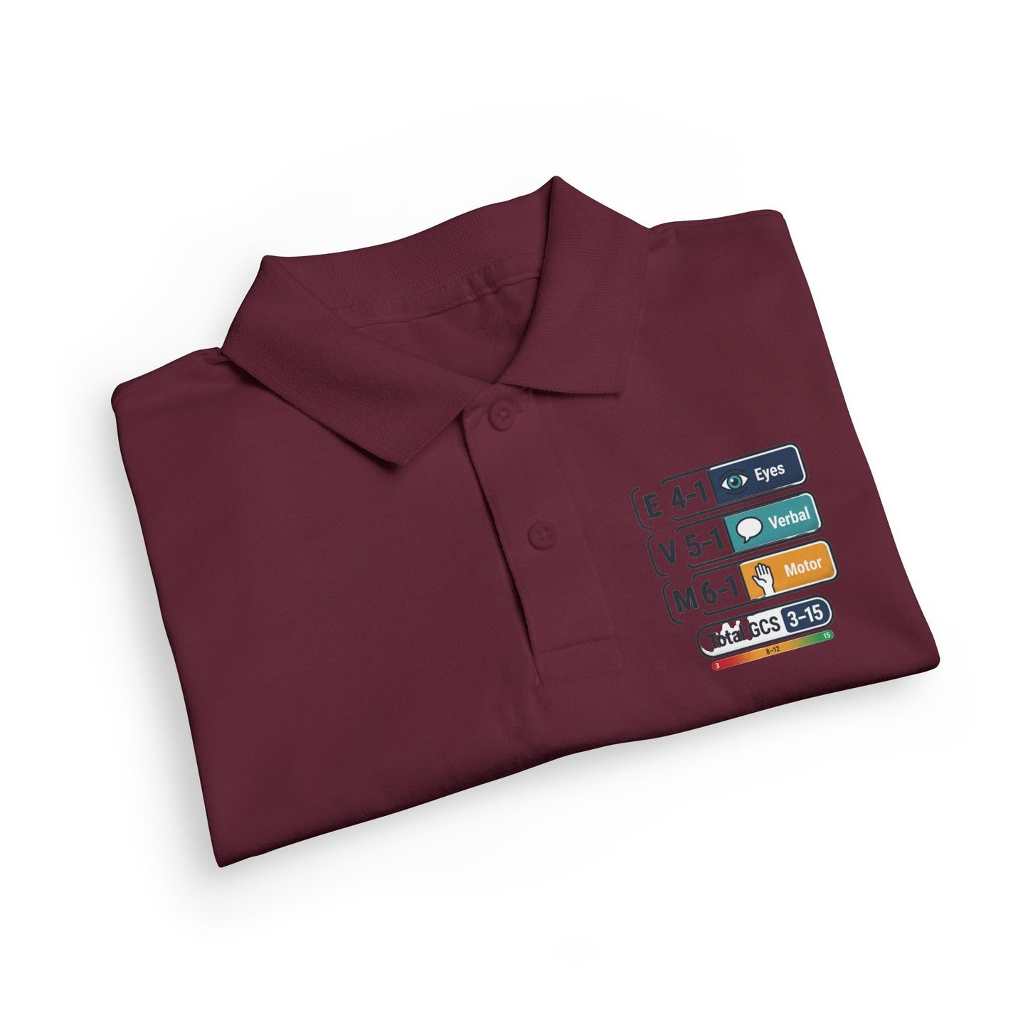 Kids Polo Shirt with Colorful Camping Icons — Outdoor Adventure Badge Design