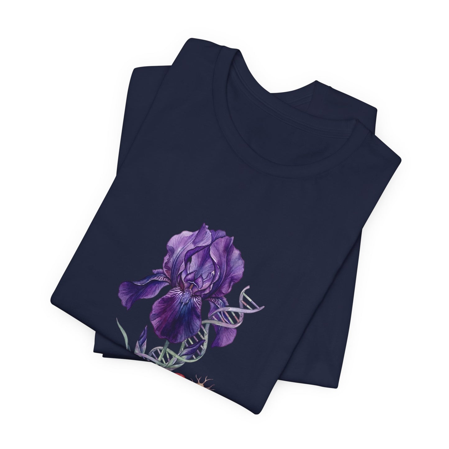 Iris Birth Flower Tee | Birth Month Floral Illustration, Botanical Birthday Shirt