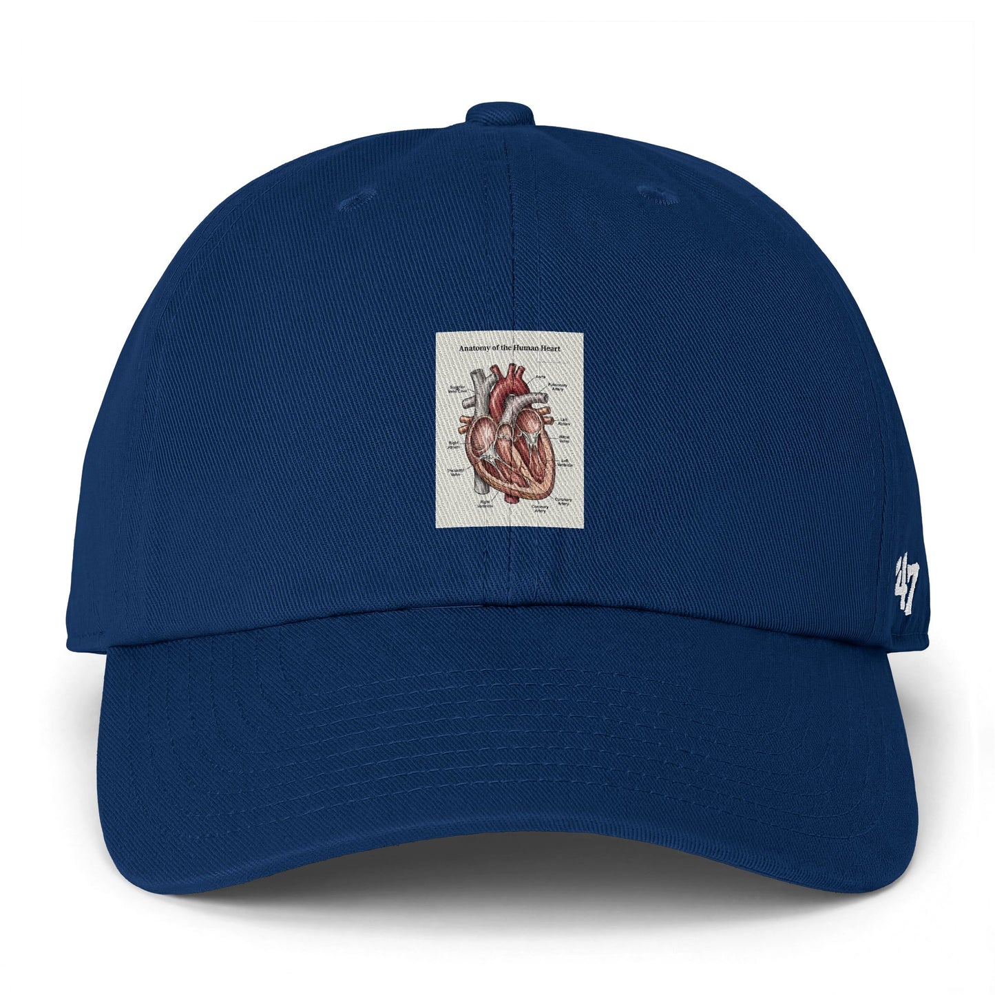 Anatomical Heart Embroidered Cap — Vintage Medical Illustration Dad Hat