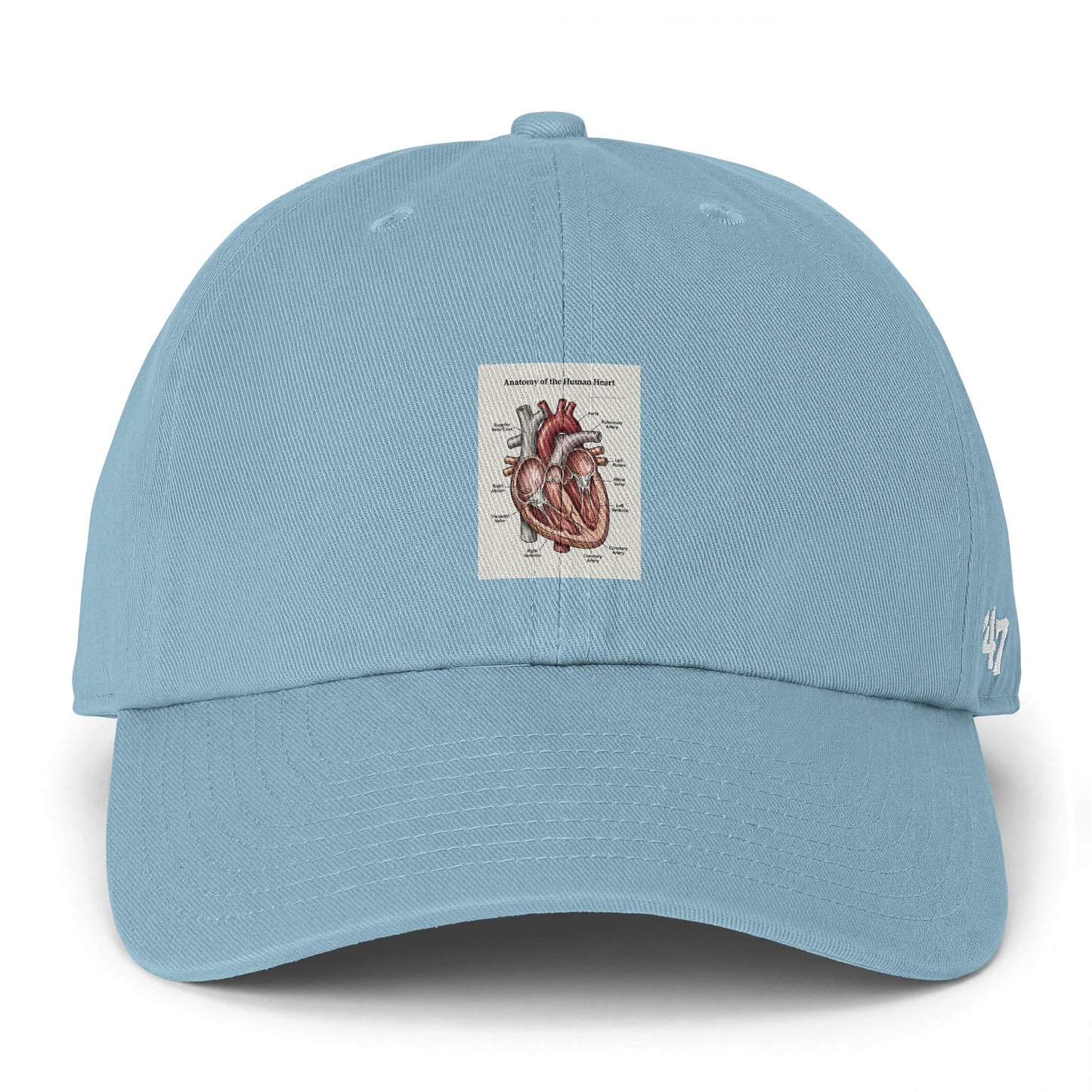 Anatomical Heart Embroidered Cap — Vintage Medical Illustration Dad Hat
