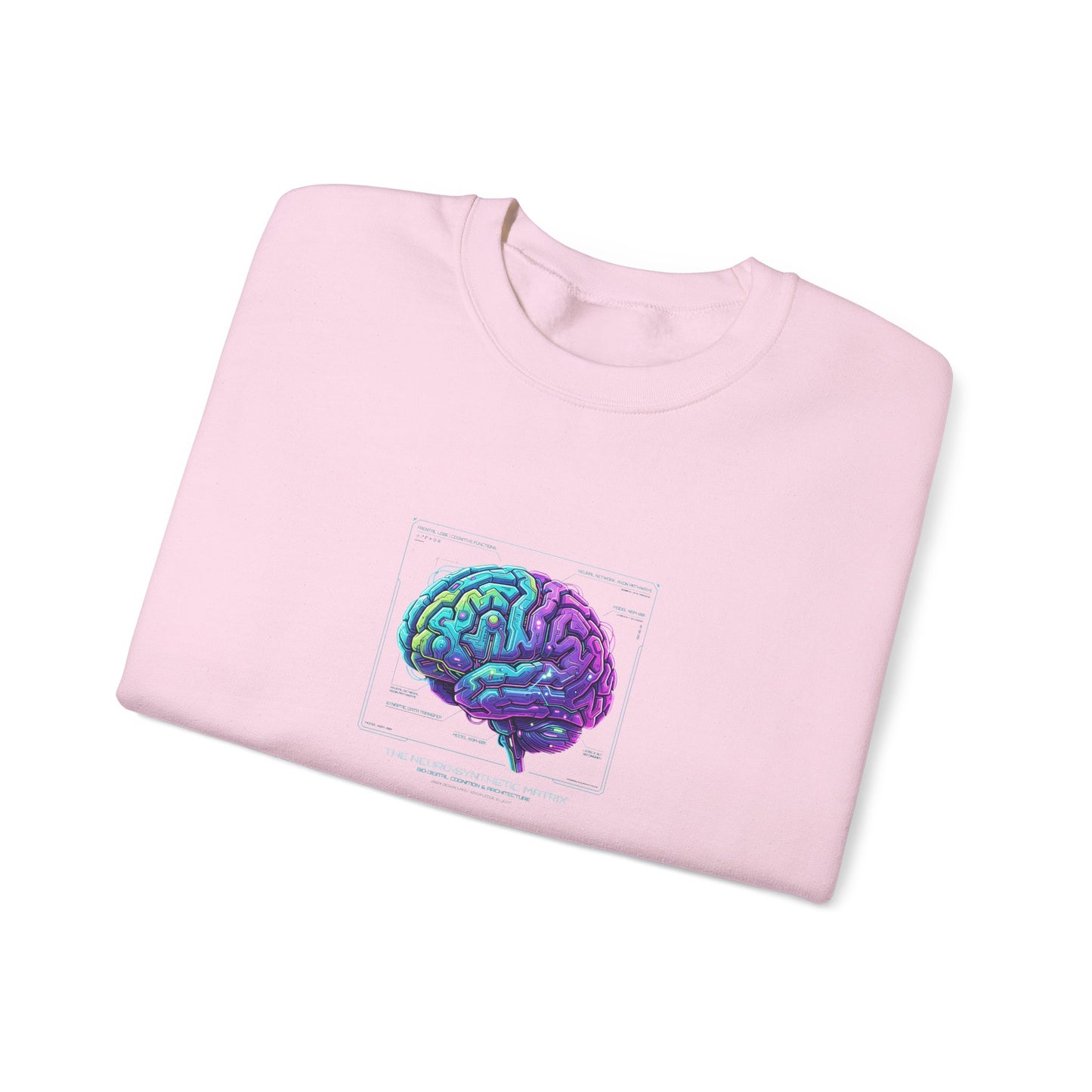 Neon Circuit Brain Sweatshirt — Futuristic Sci‑Fi Poster Design for Science Enthusiasts