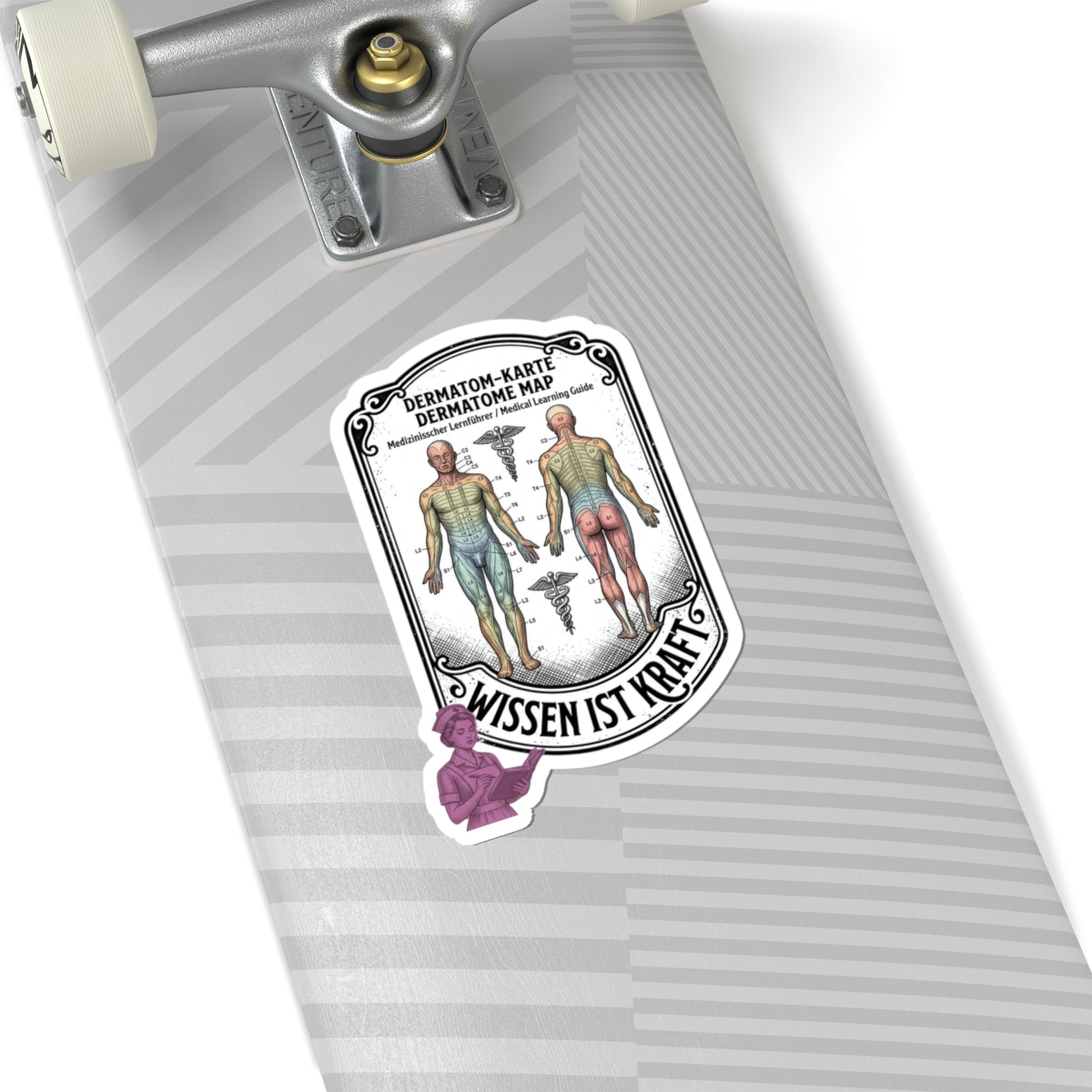 Dermatome Map Sticker | People Over Profit, Values-Led Statement