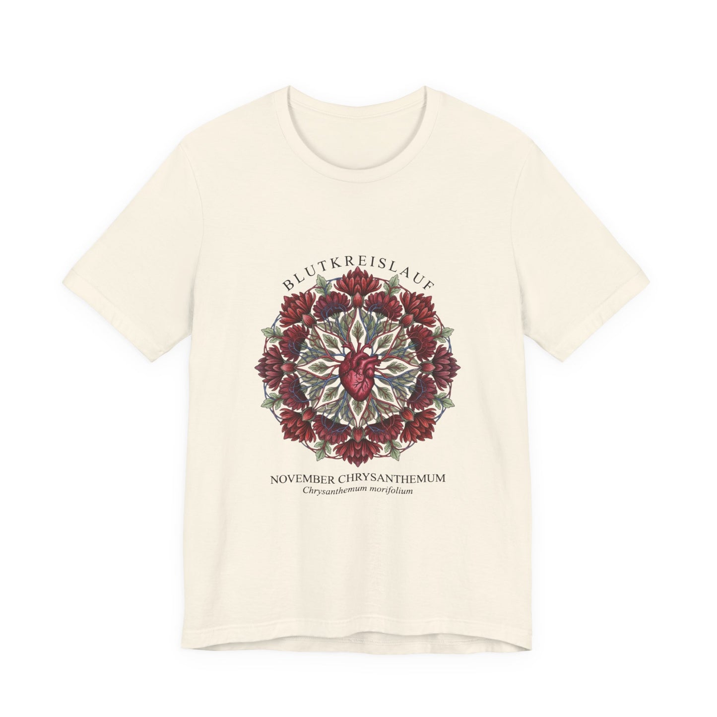 November Chrysanthemum Tee | Birth Flower, Botanical Mandala