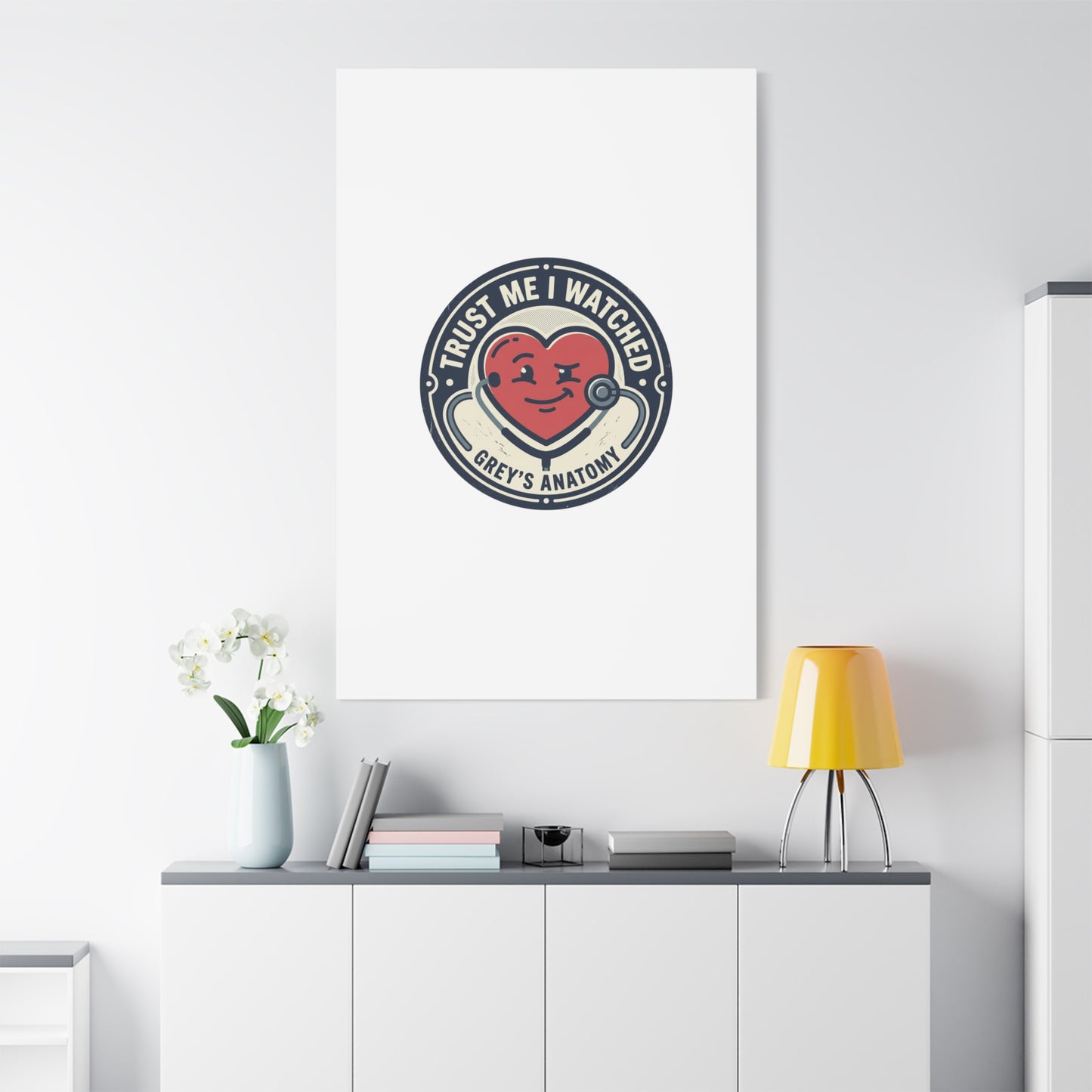 'Trust Me I Watched Grey’s Anatomy' Matte Canvas Wall Art