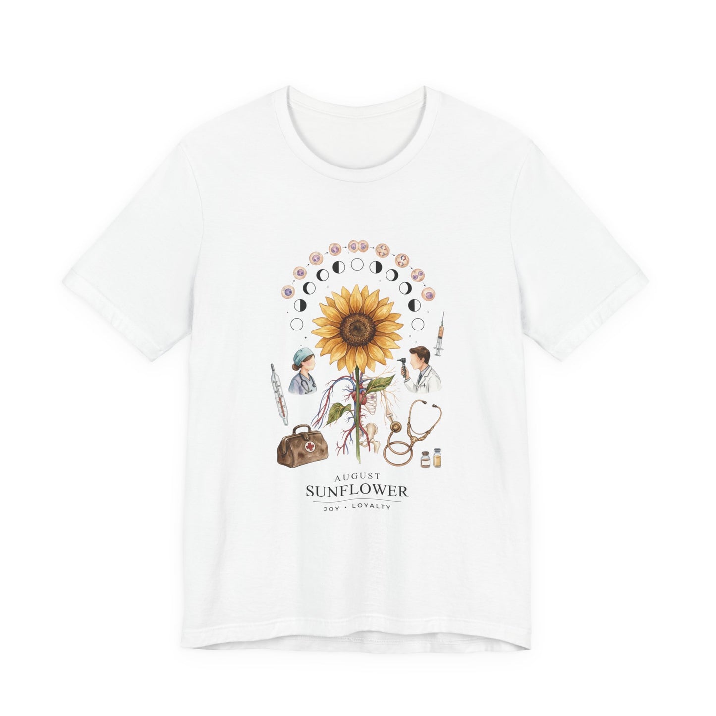 Sunflower Birth Flower Tee | Birth Month Botanical Shirt