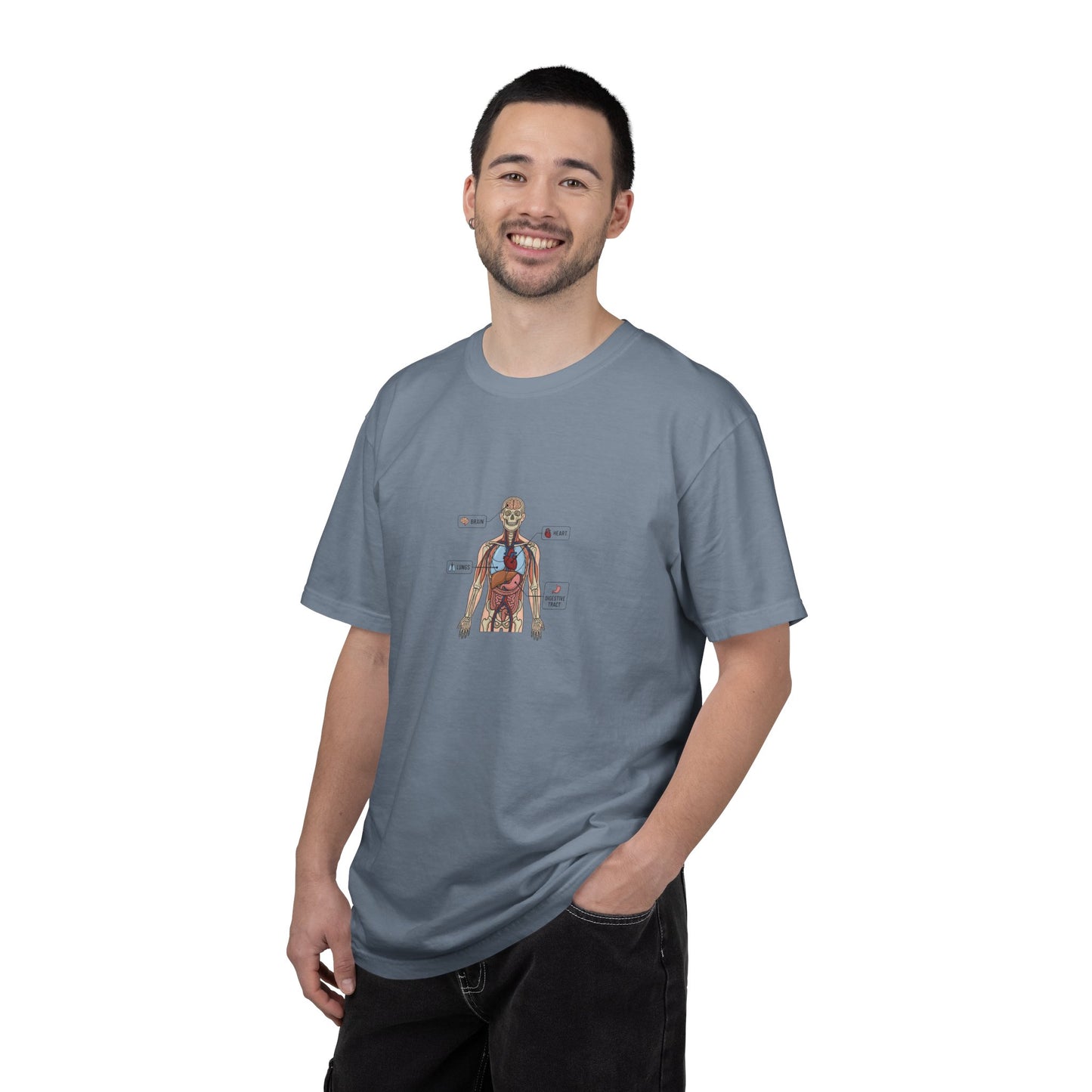 Human Anatomy Diagram T-Shirt — Medical Student Anatomy Tee