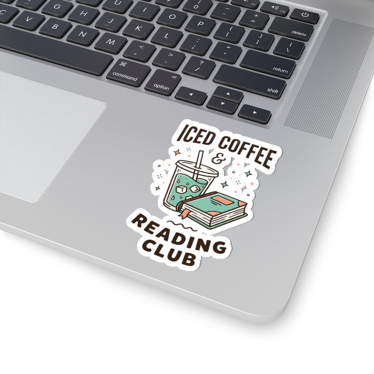 Iced Coffee & Reading Club Sticker | Book Girl Summer, BookTok Aesthetic