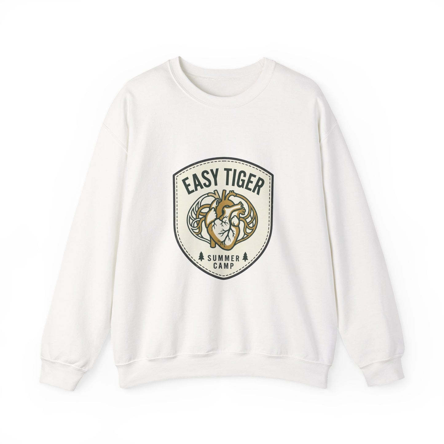 Easy Tiger Retro Tiger Badge Sweatshirt | Vintage Summer Camp