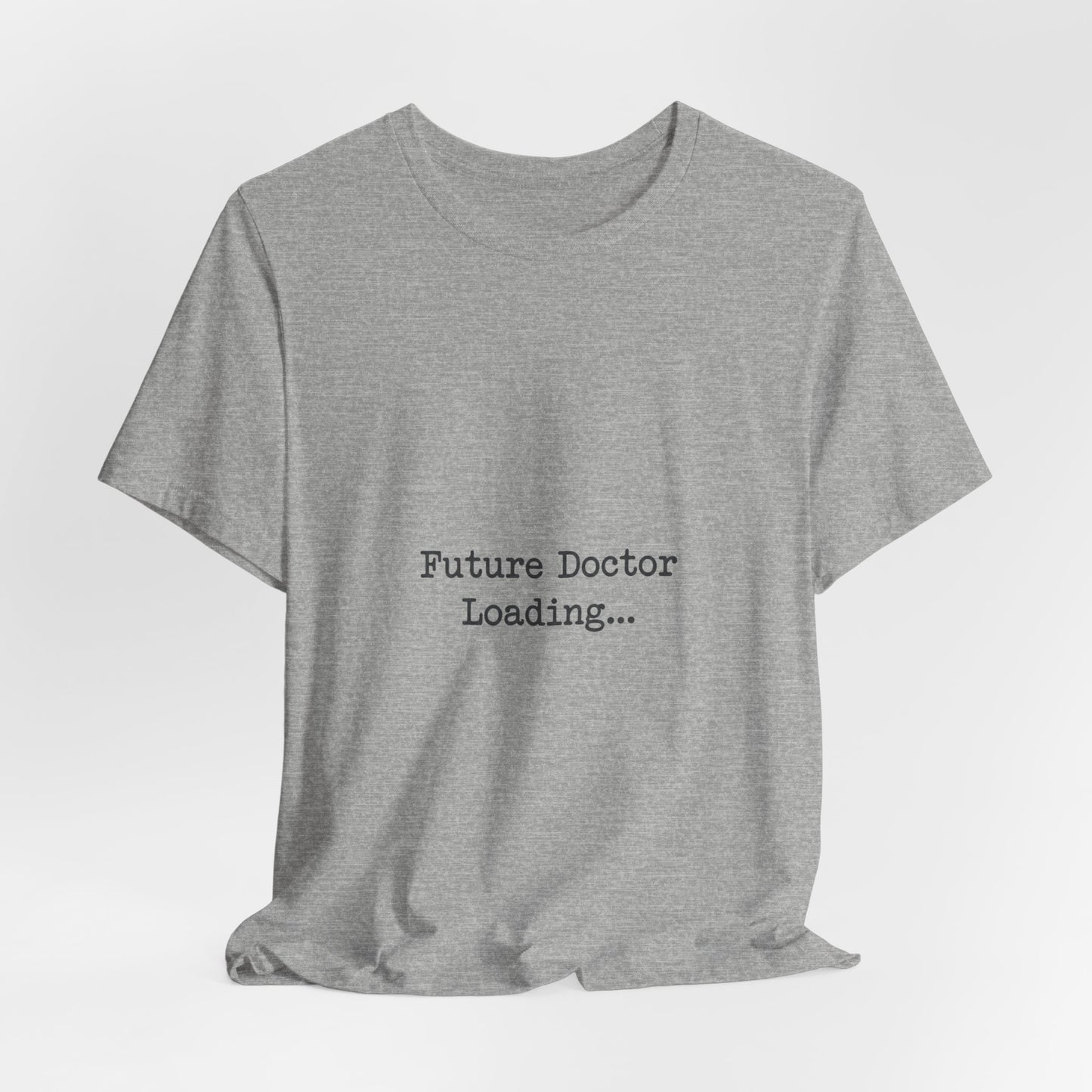 Future Doctor Loading Tee | Anti-AI Statement, Minimalist Text Shirt