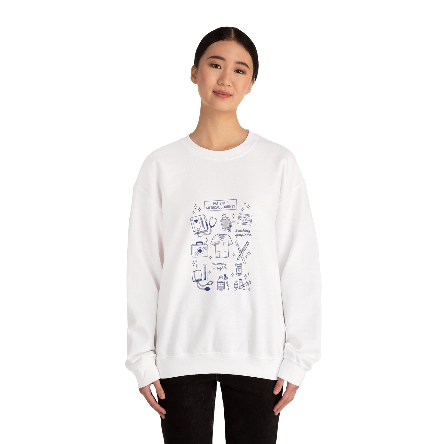 Hockey Romance Crewneck Sweatshirt | bookish hockey, skates & hearts
