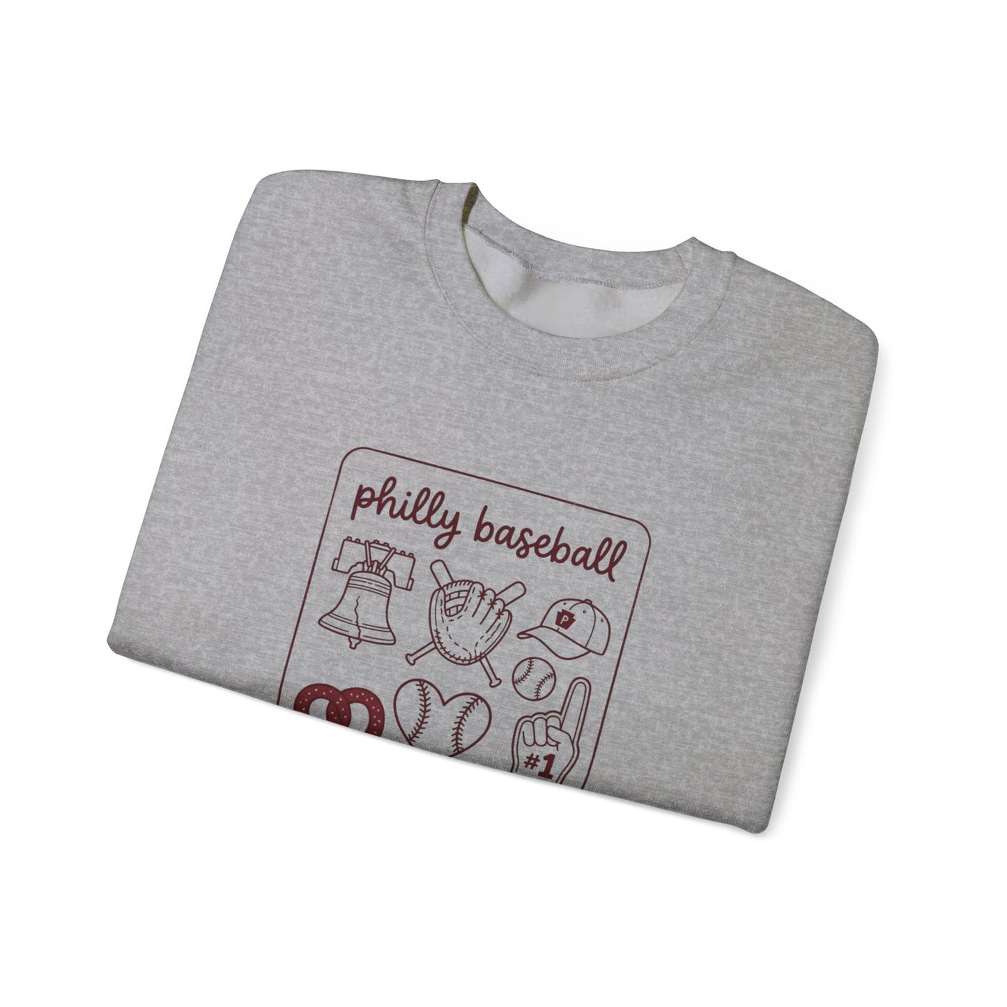 Philly Baseball Icons Crewneck Sweatshirt | City Pride, Local Sportswear