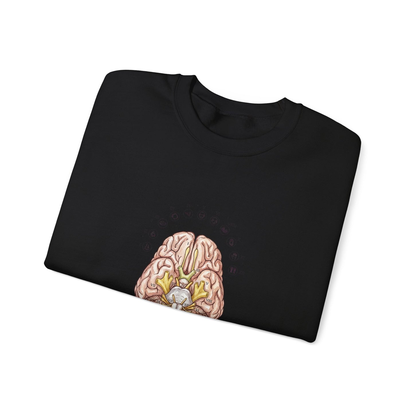 Anatomical Brain Botanical Sweatshirt | Birth Flower, Botanical Anatomy