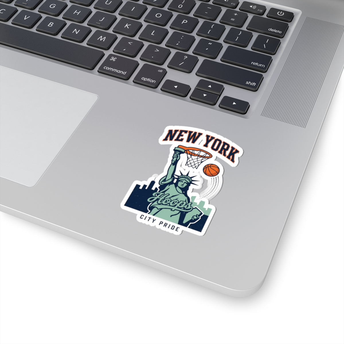 New York Hoops City Pride Sticker | Basketball Skyline Kiss-Cut